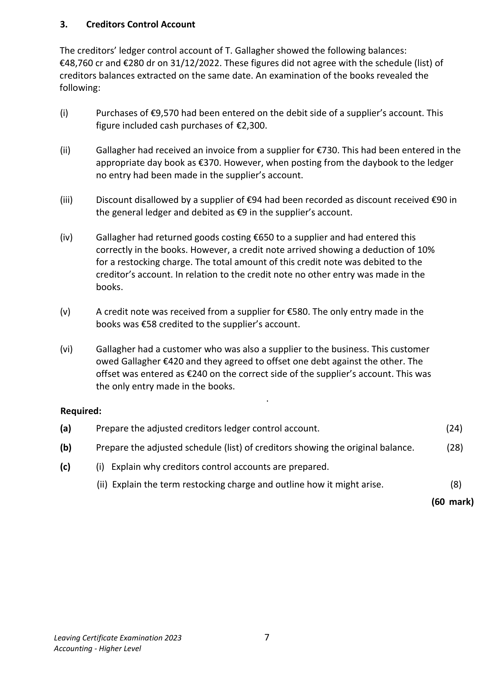 2023 Q3 question