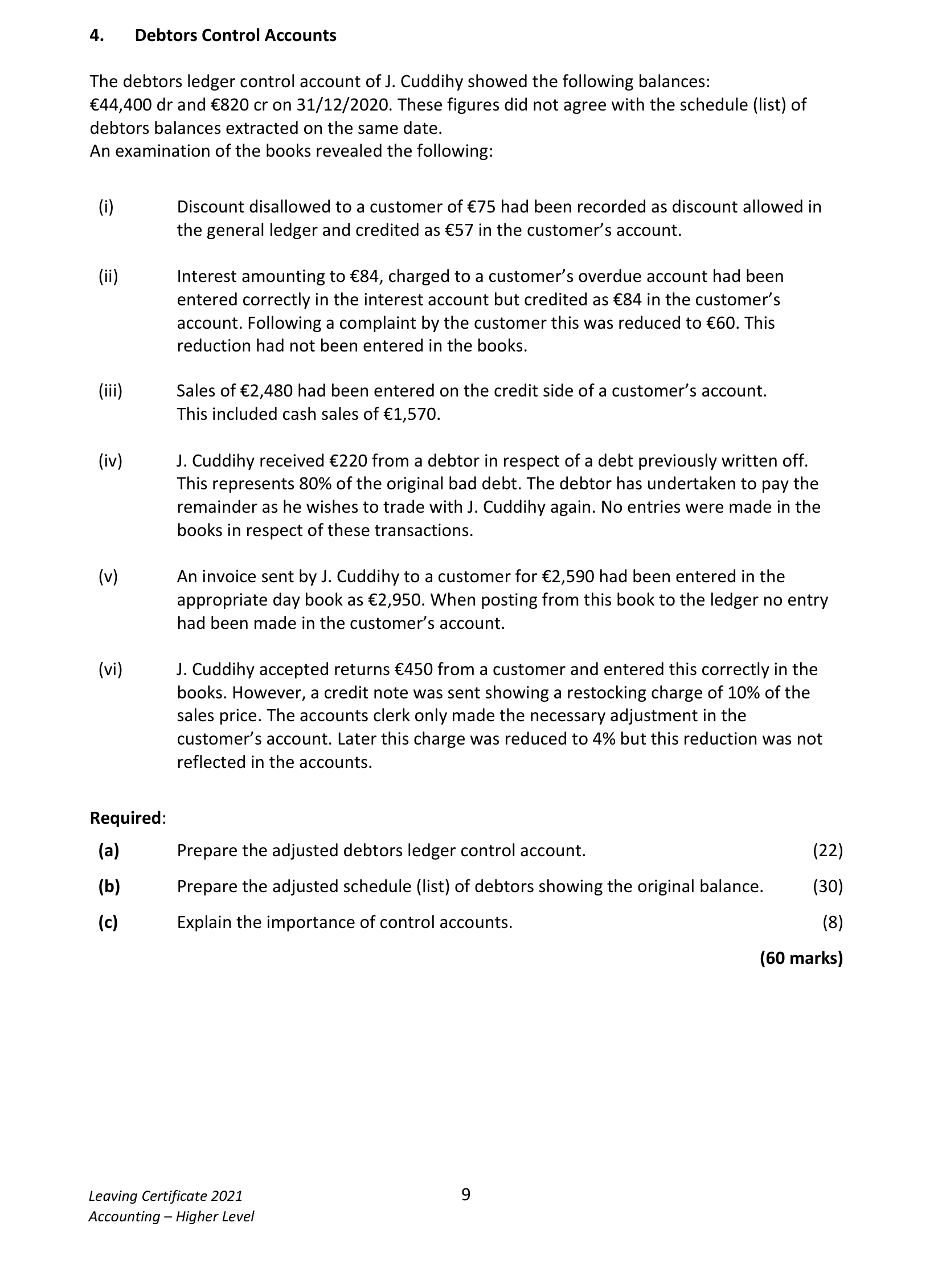 2021 Q4 question