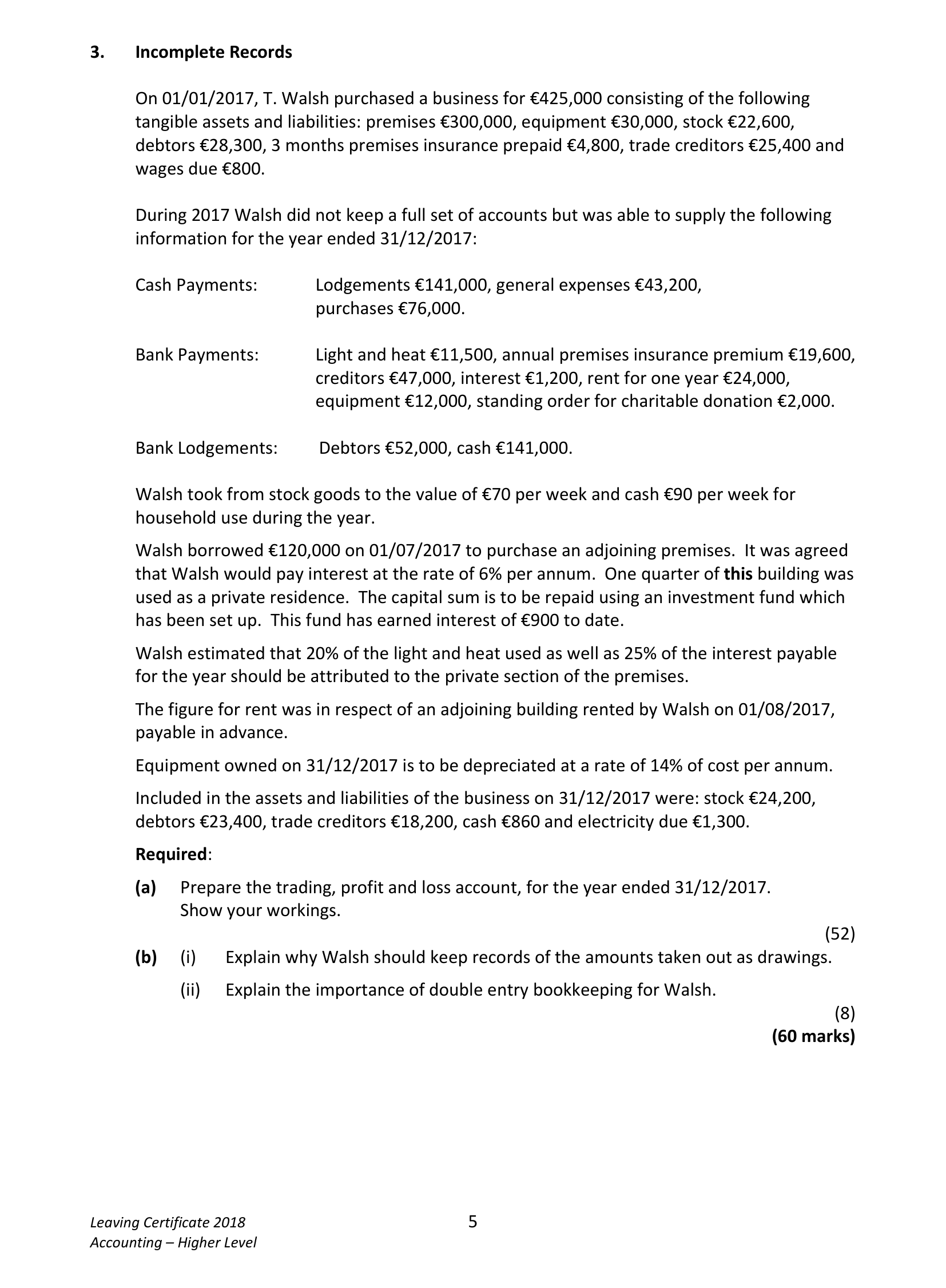 2018 Q3 question