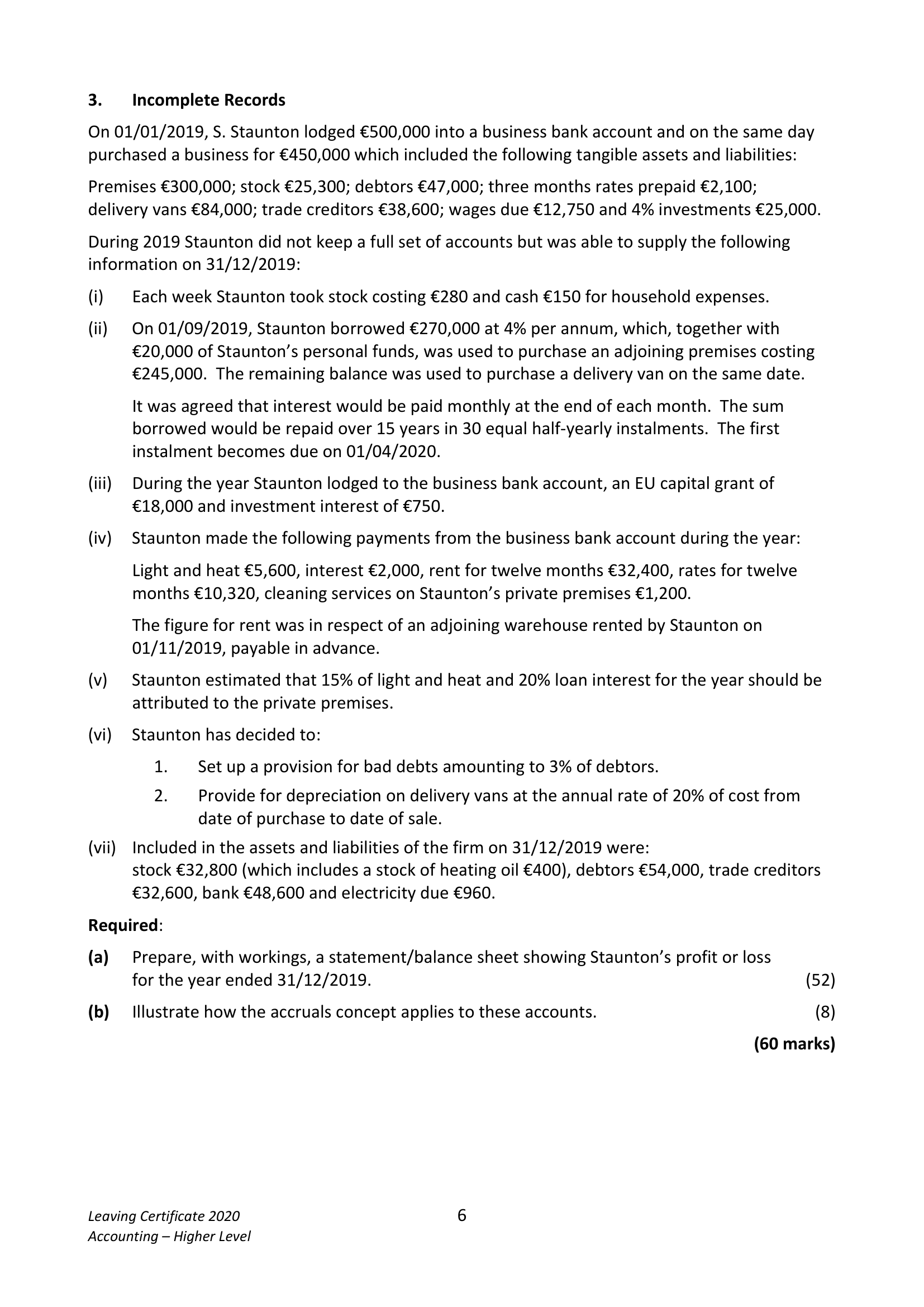 2020 Q3 question