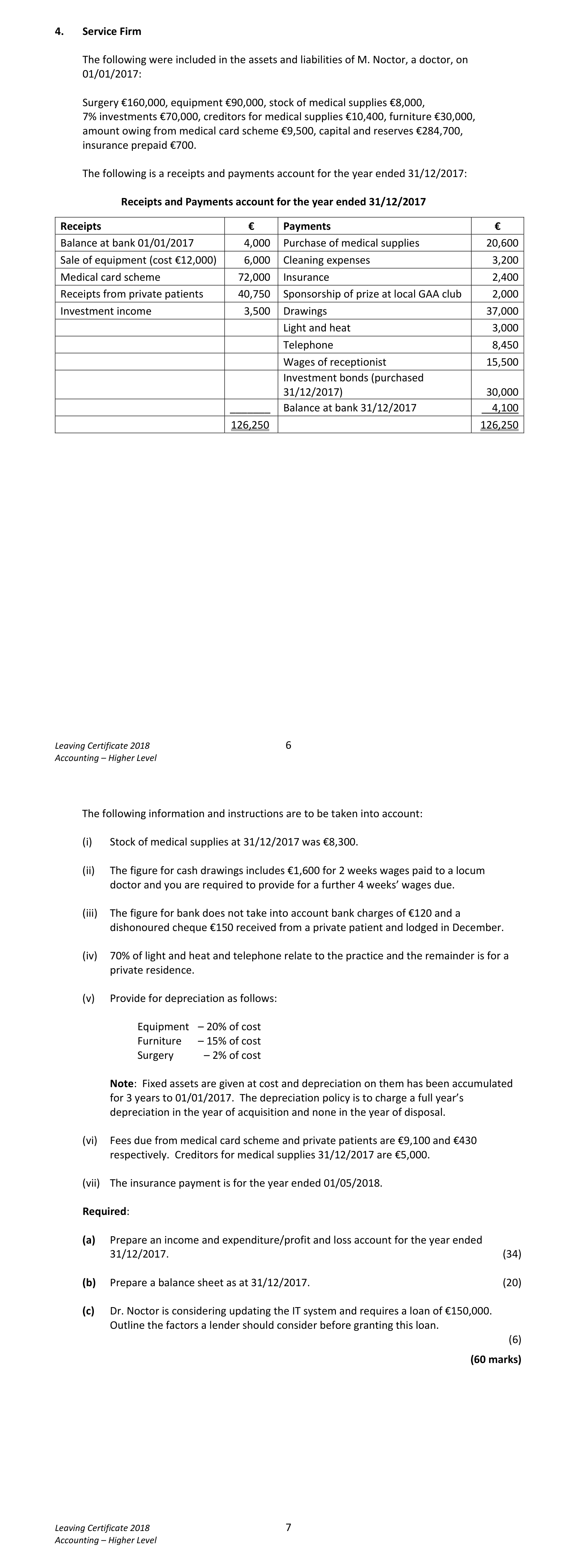 2018 Q4 question
