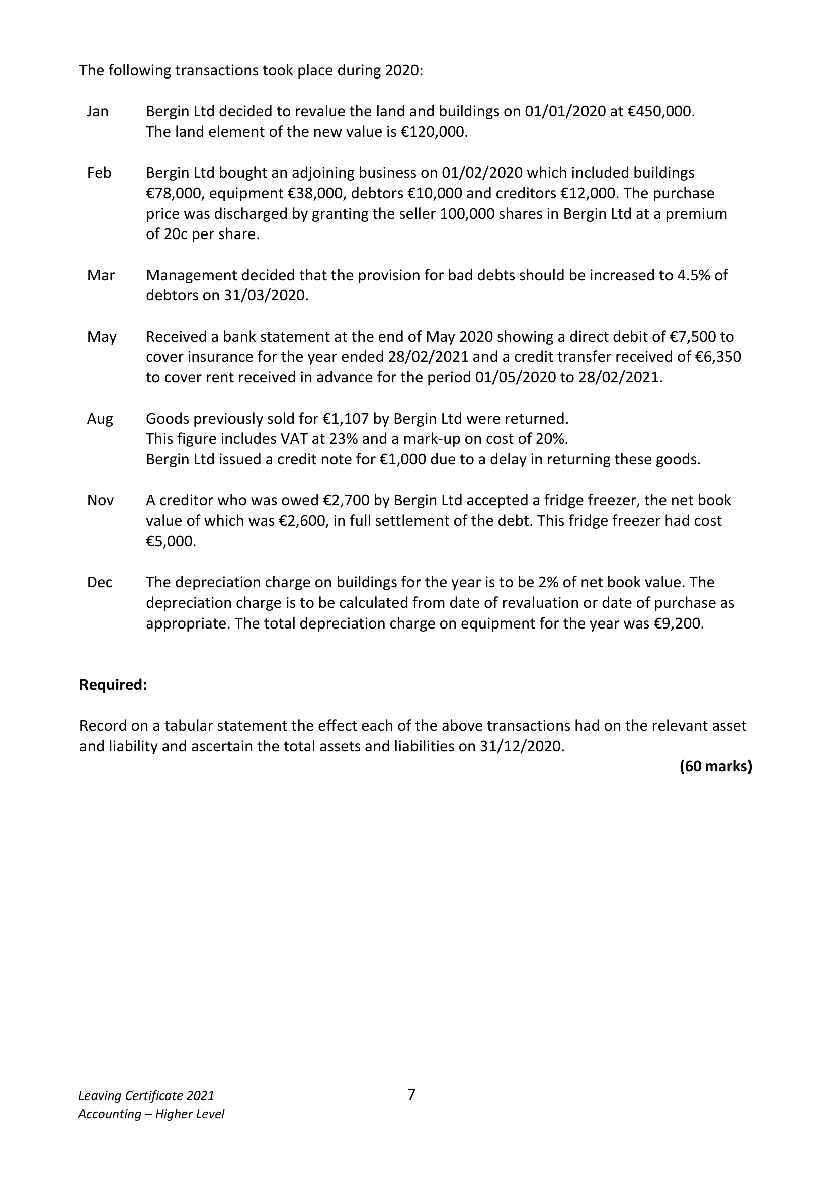 2021 Q3 question