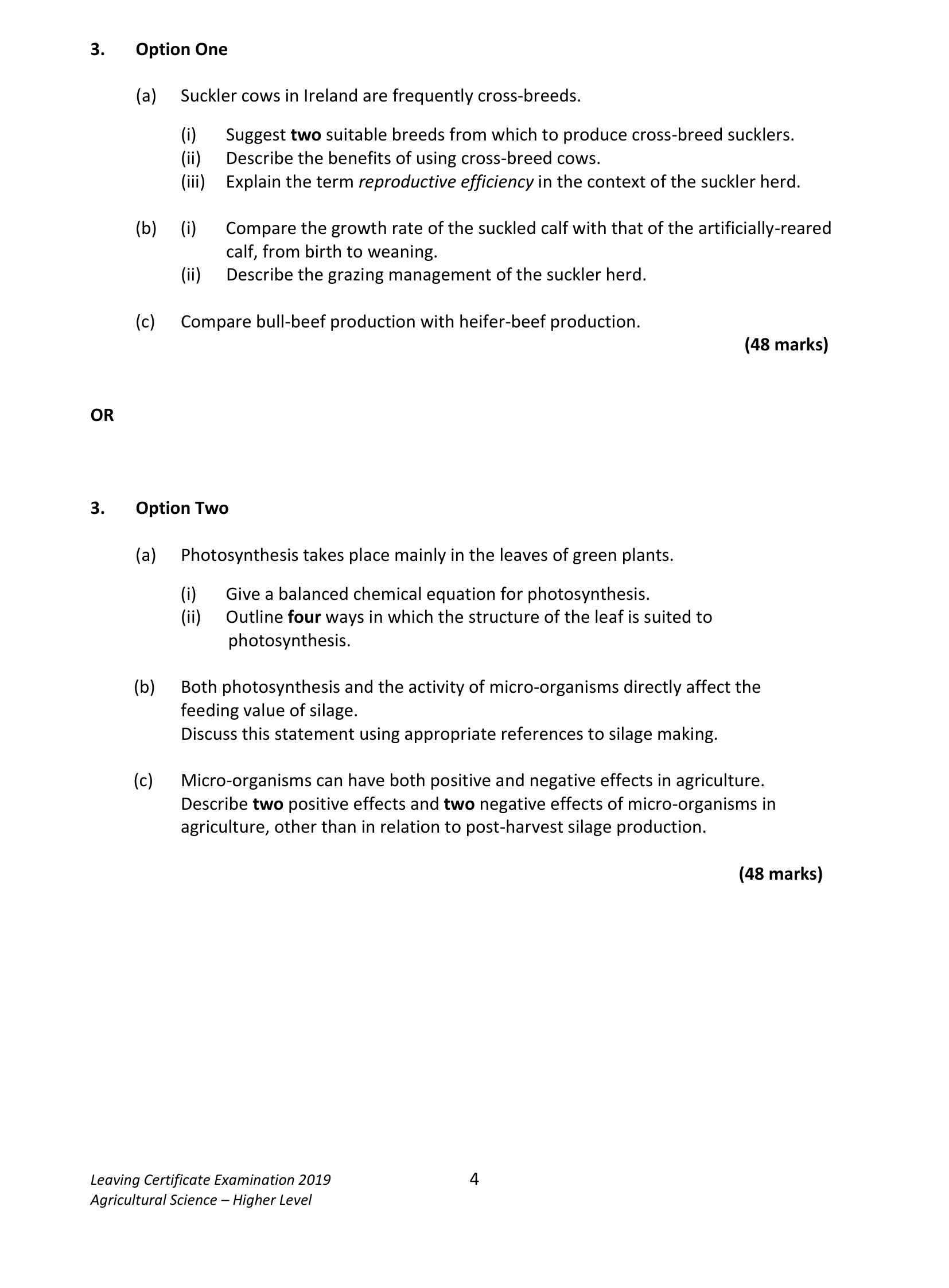 2019 Q3 question