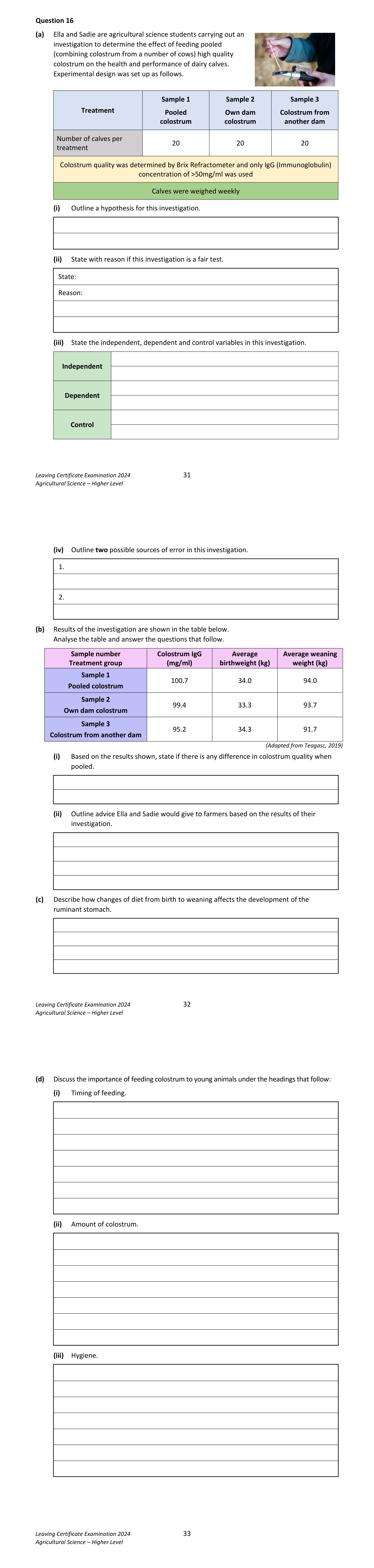 2024 Q16 question