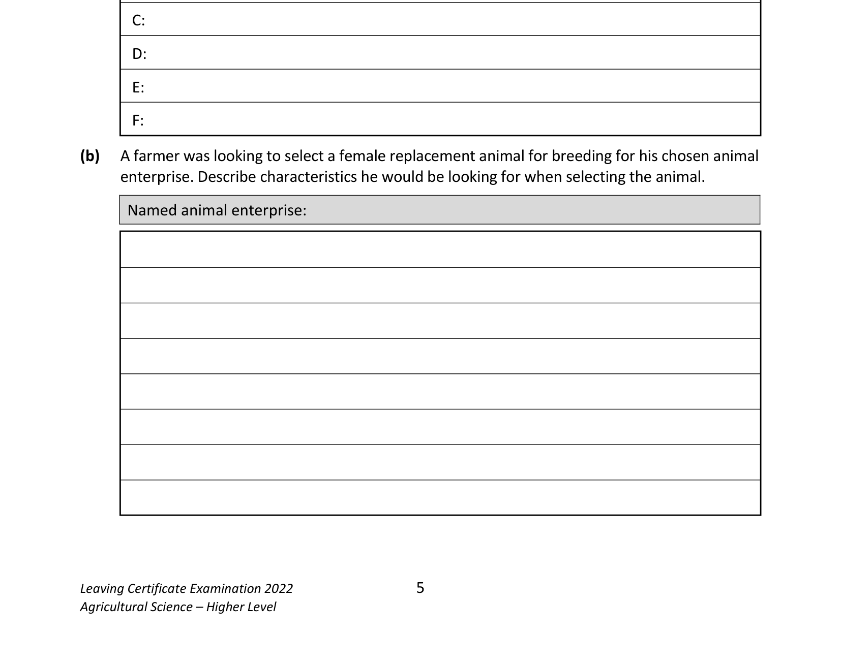 2022 Q2 question
