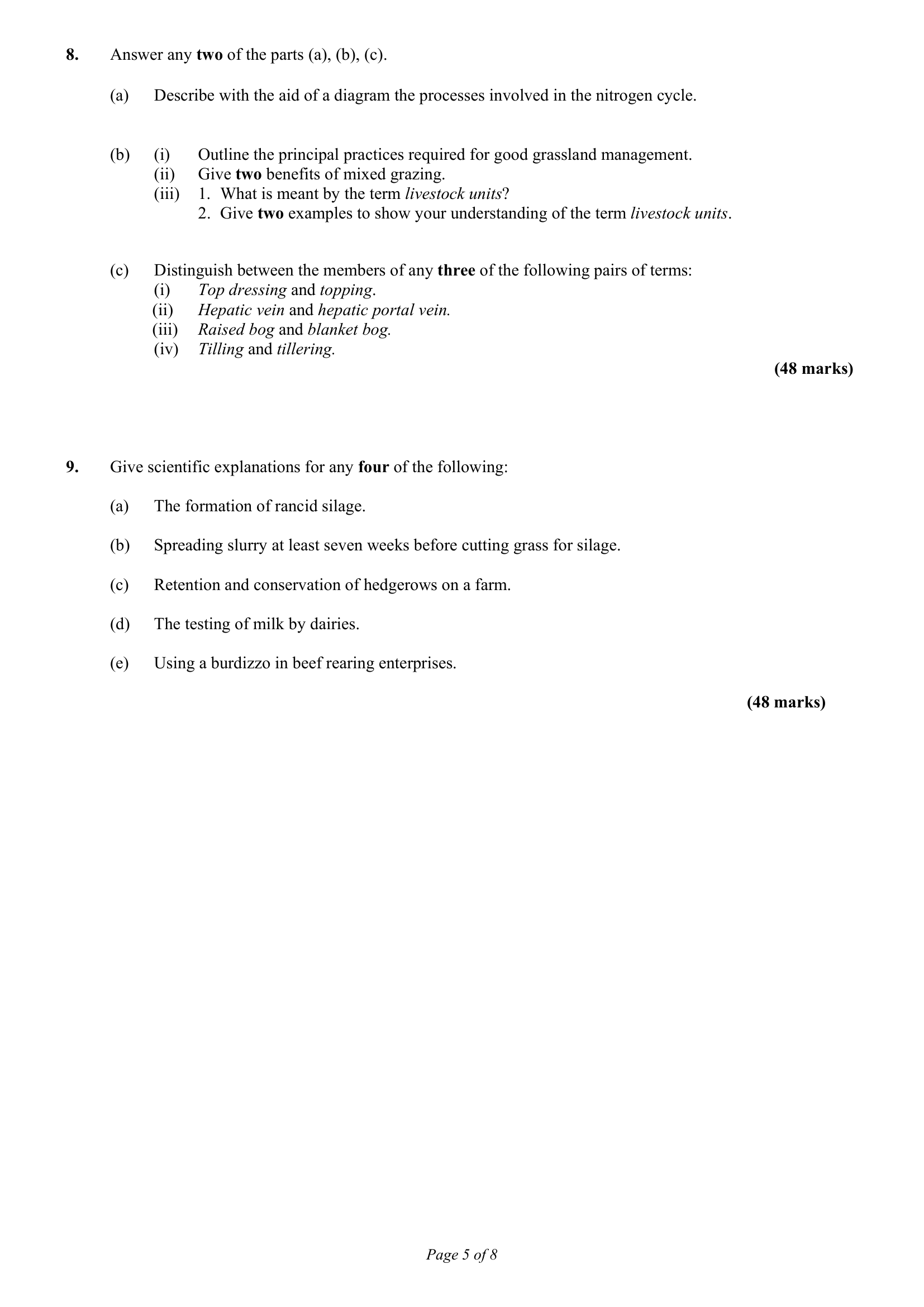 2015 Q8 question