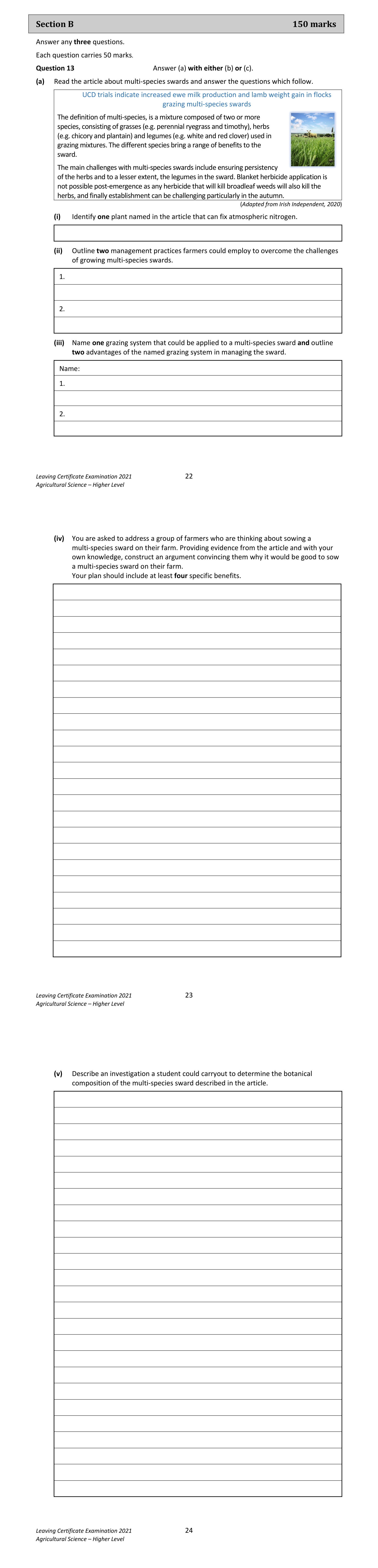 2021 Q13 question
