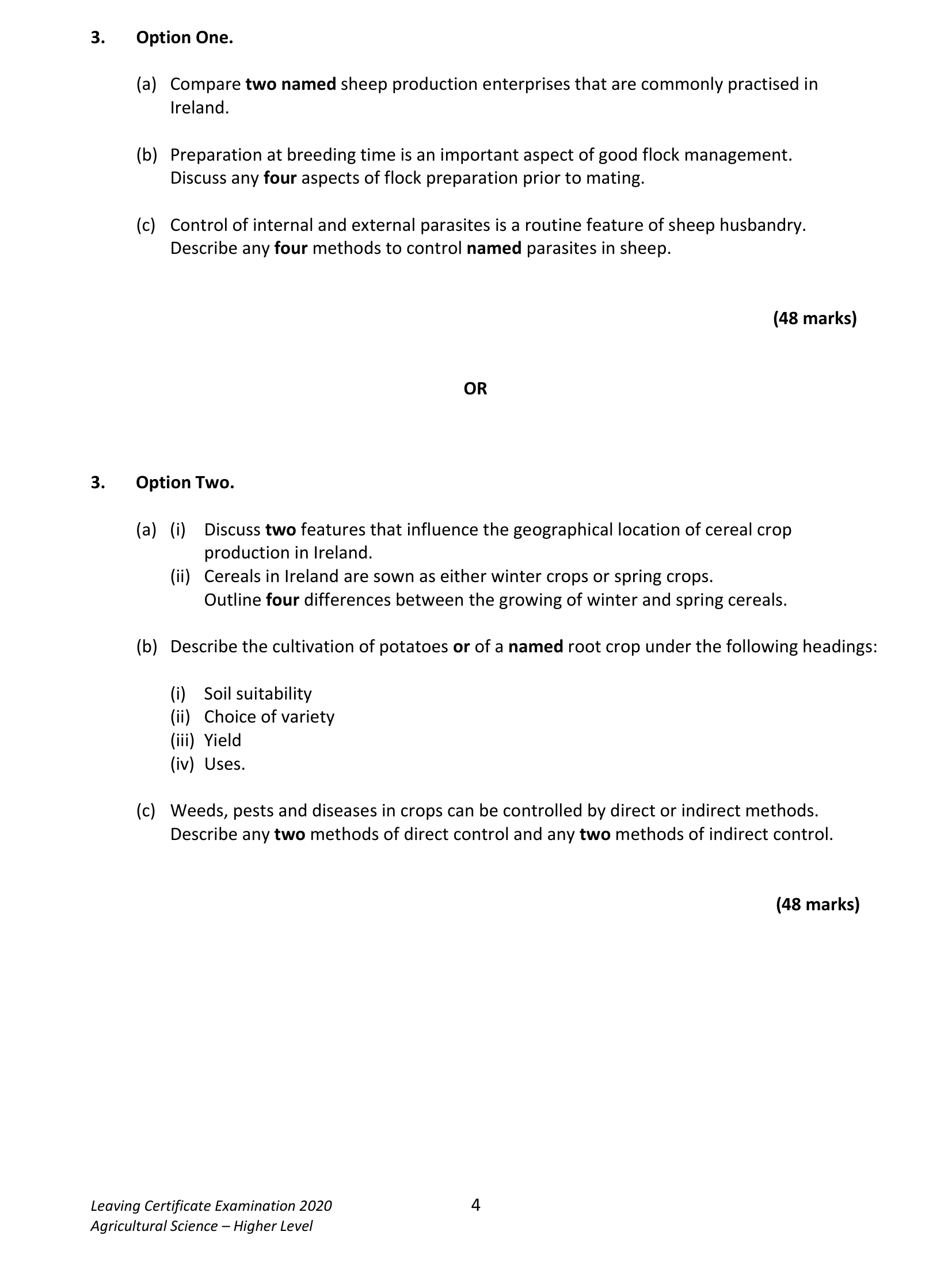 2020 Q3 question