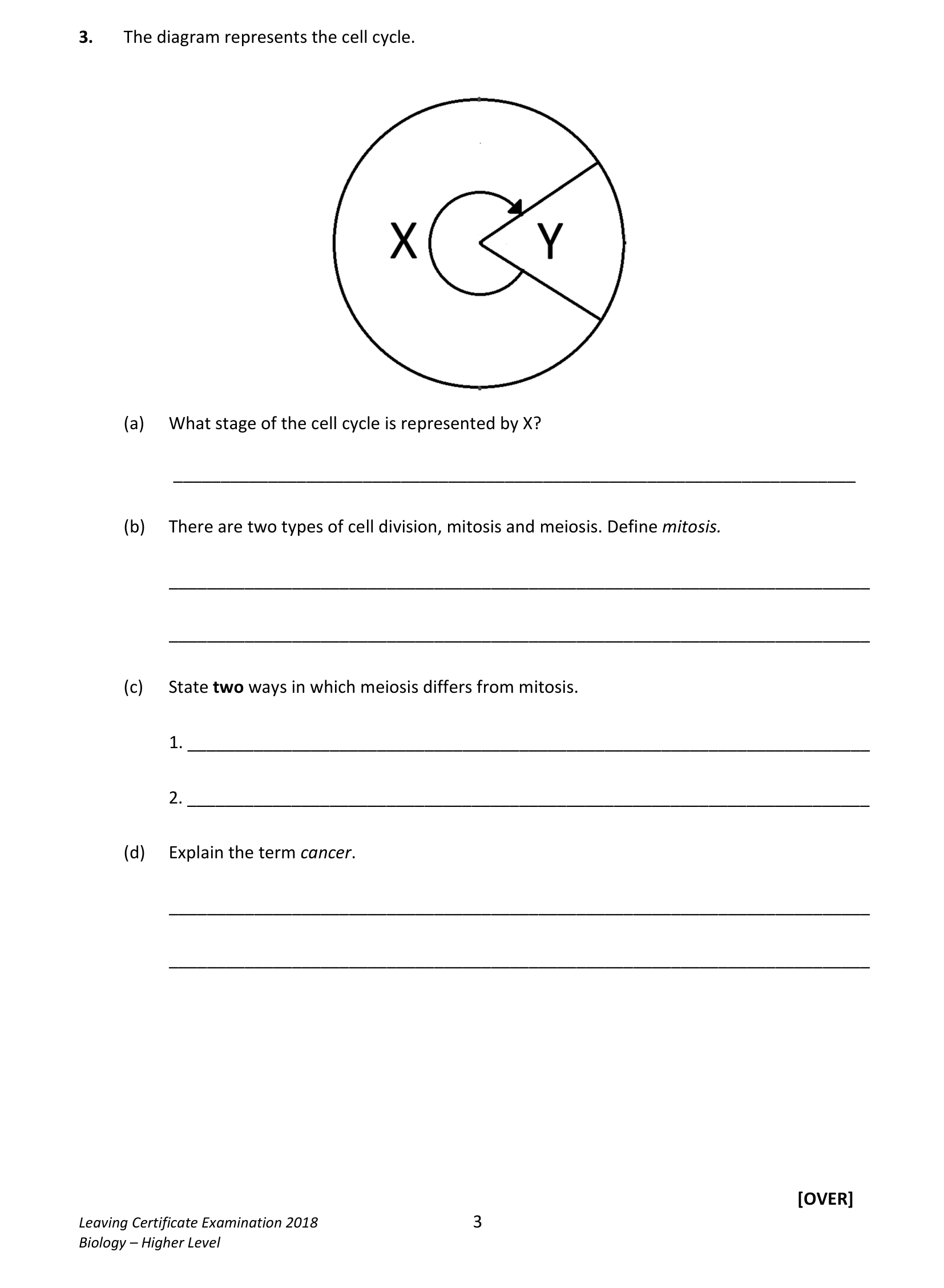 2018 Q3 question
