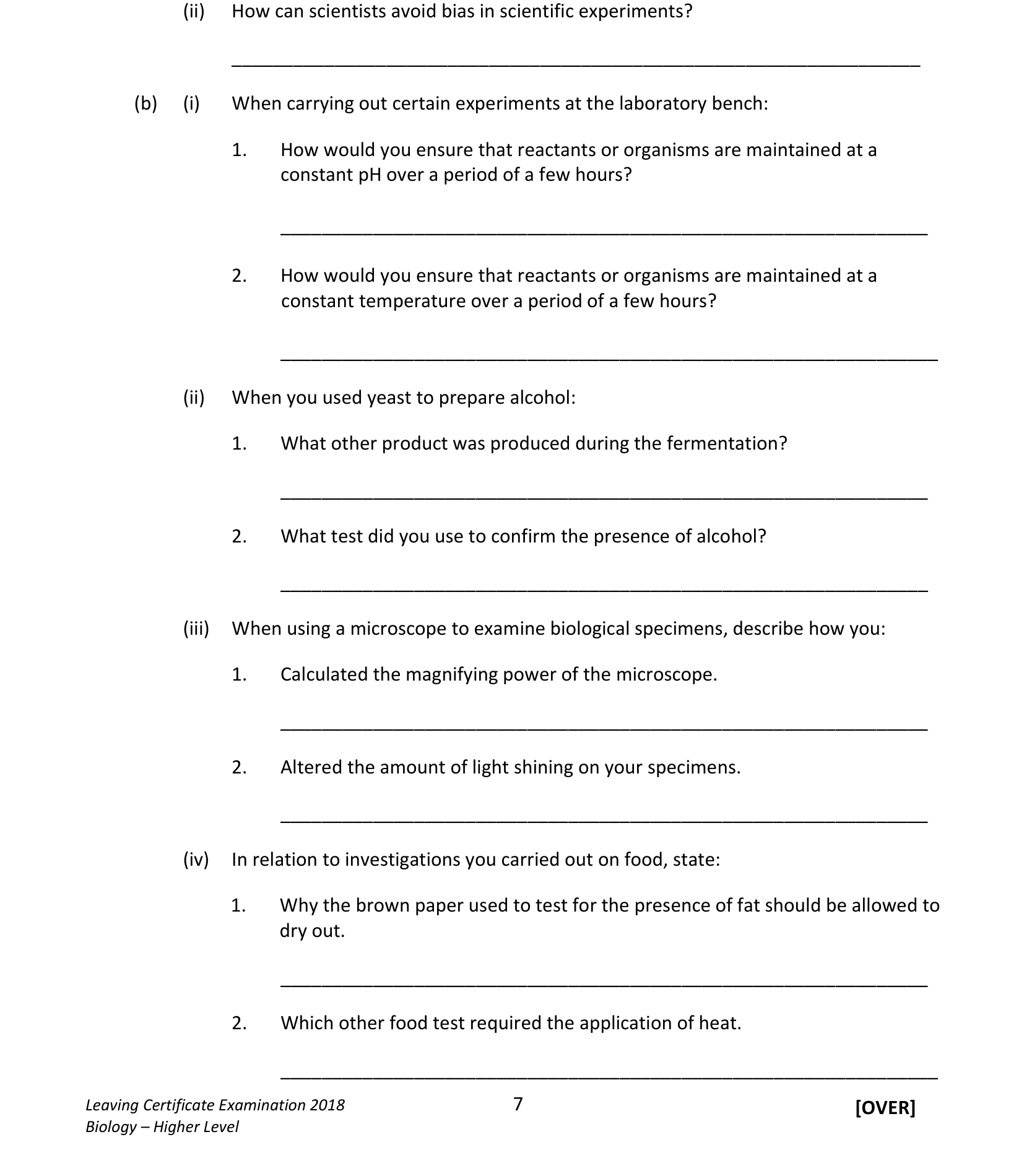 2018 Q7 question