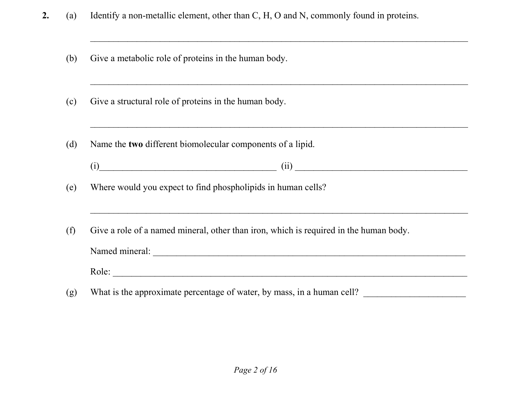 2016 Q2 question