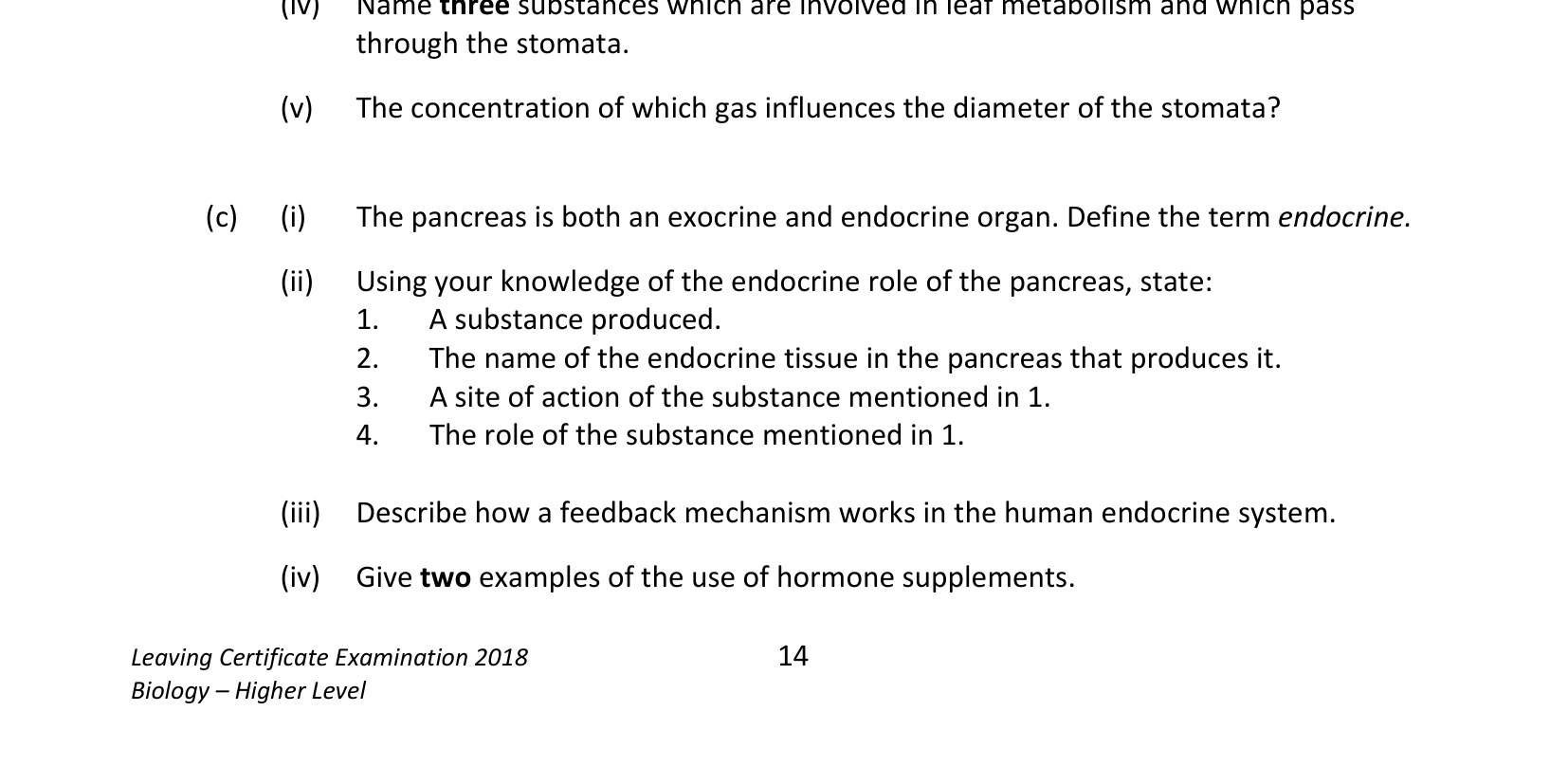 2018 Q14 question