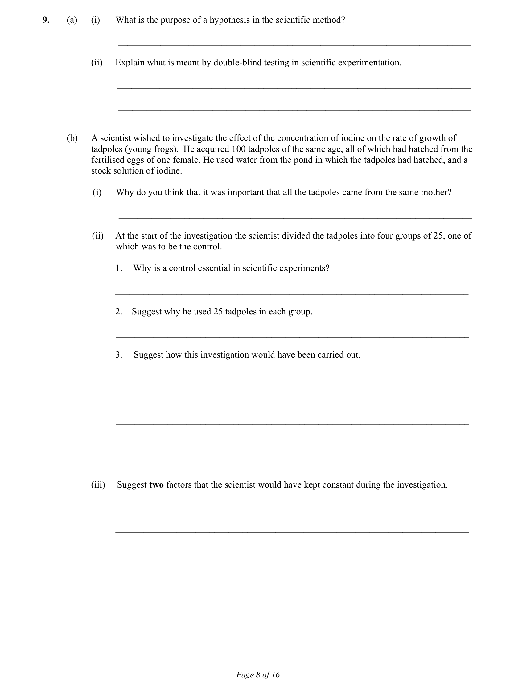 2015 Q9 question