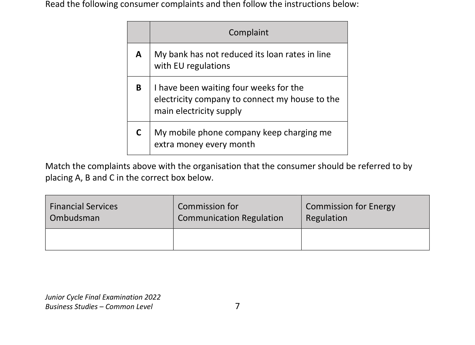 2022 Q10 question