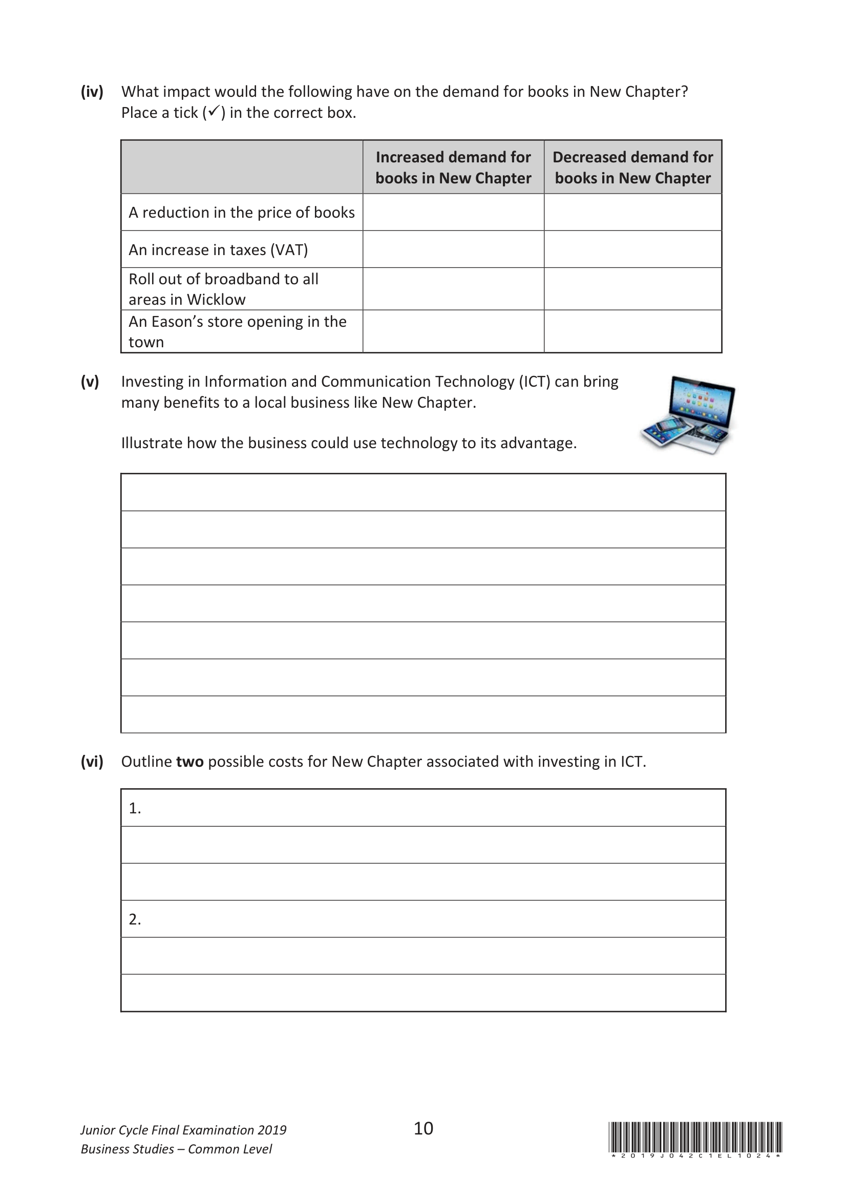 2019 Q16 question