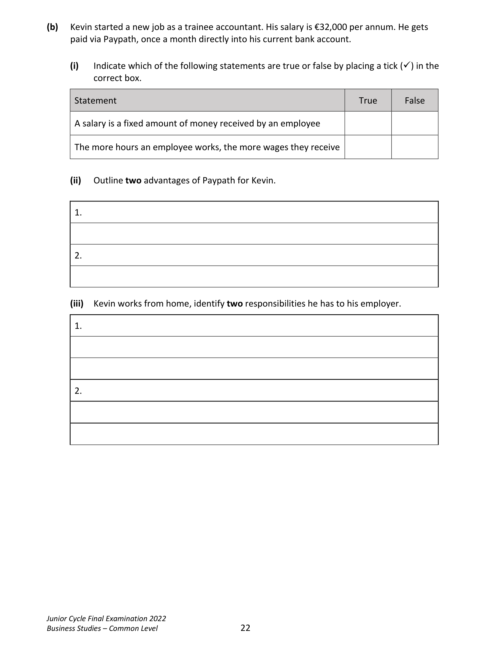 2022 Q18 question