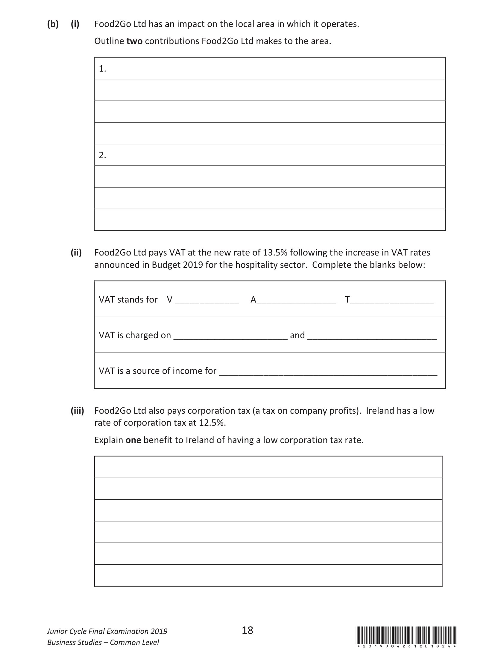 2019 Q17 question