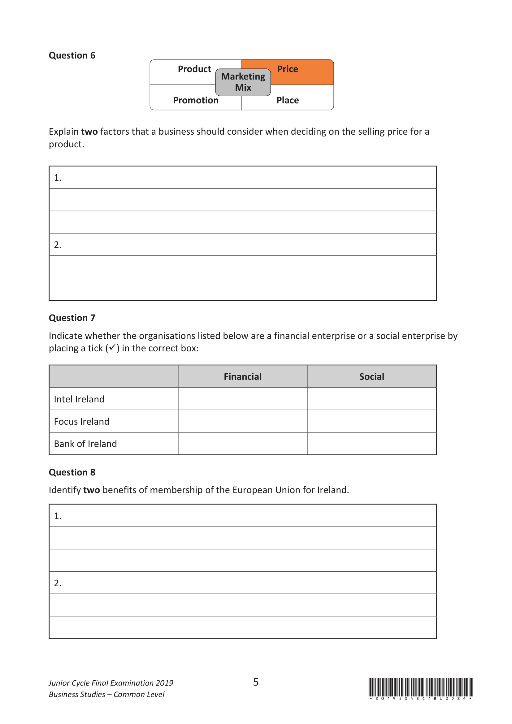 2019 Q7 question