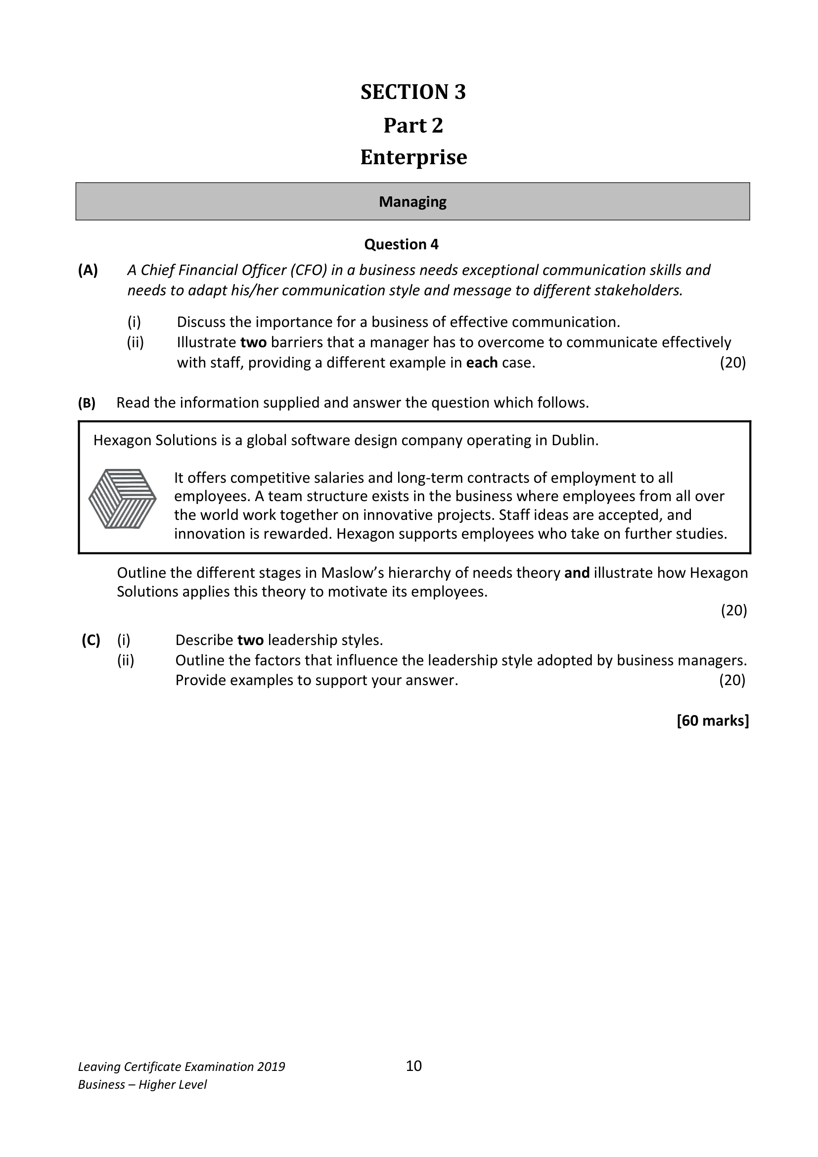 2019 Q16 question