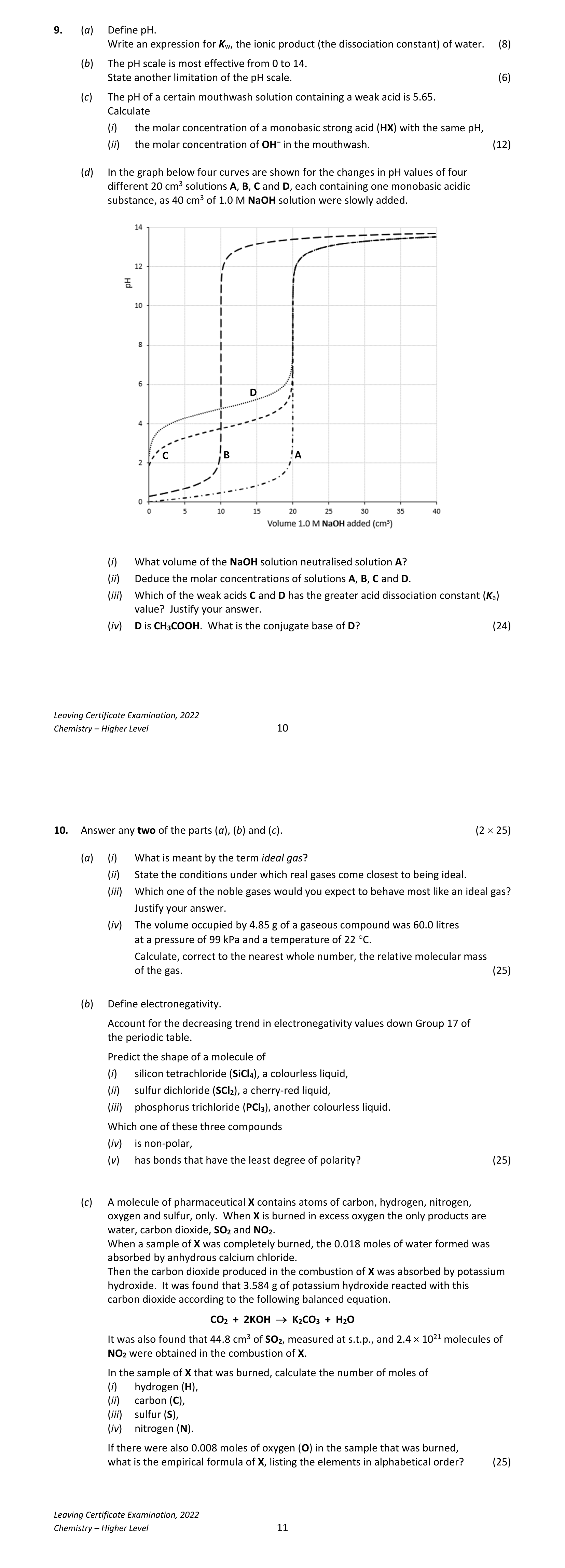 2022 Q9 question