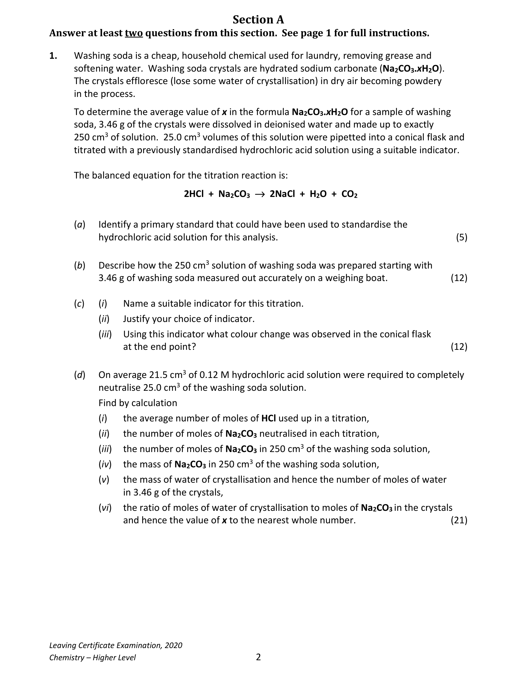 2020 Q1 question
