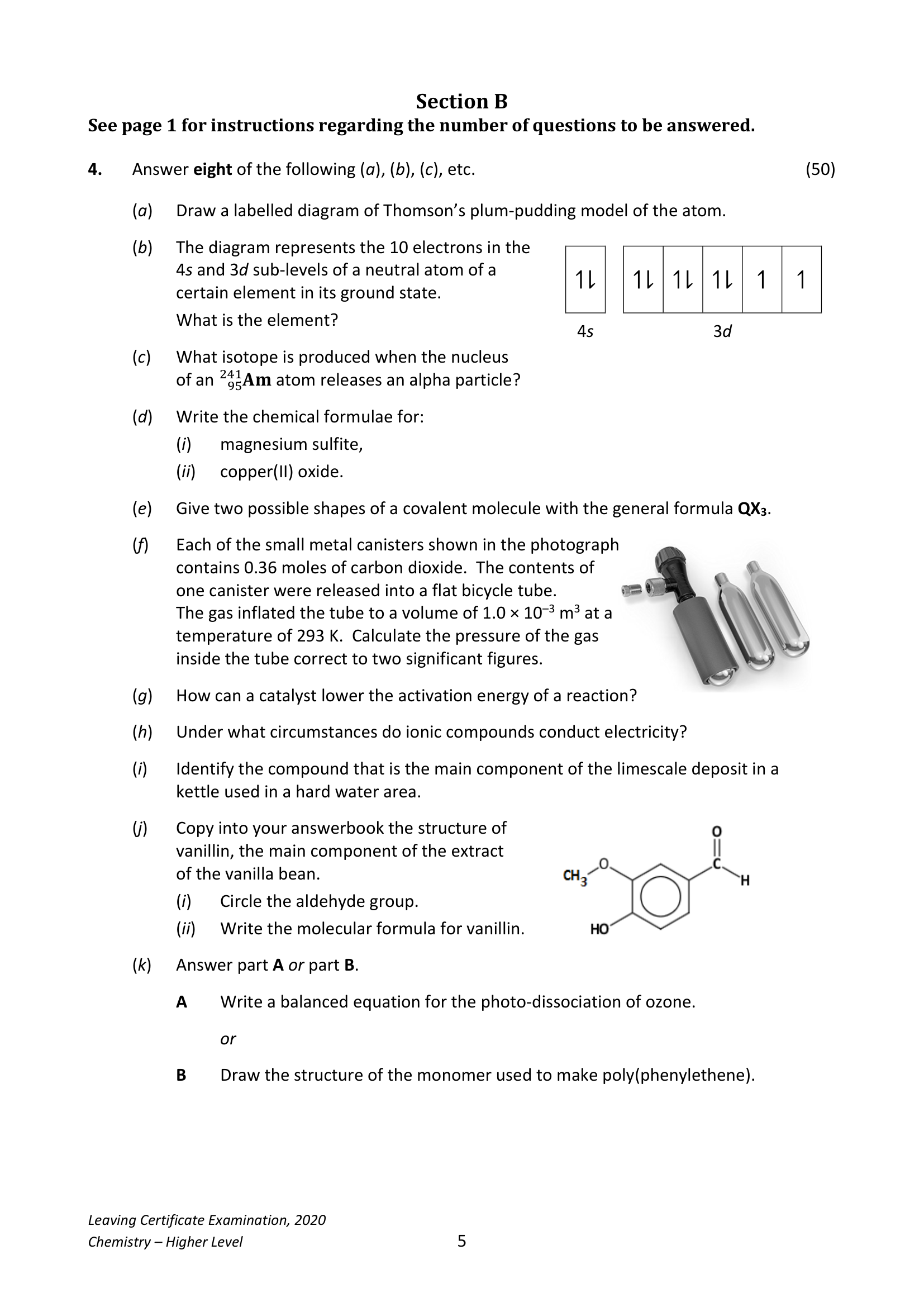 2020 Q4 question