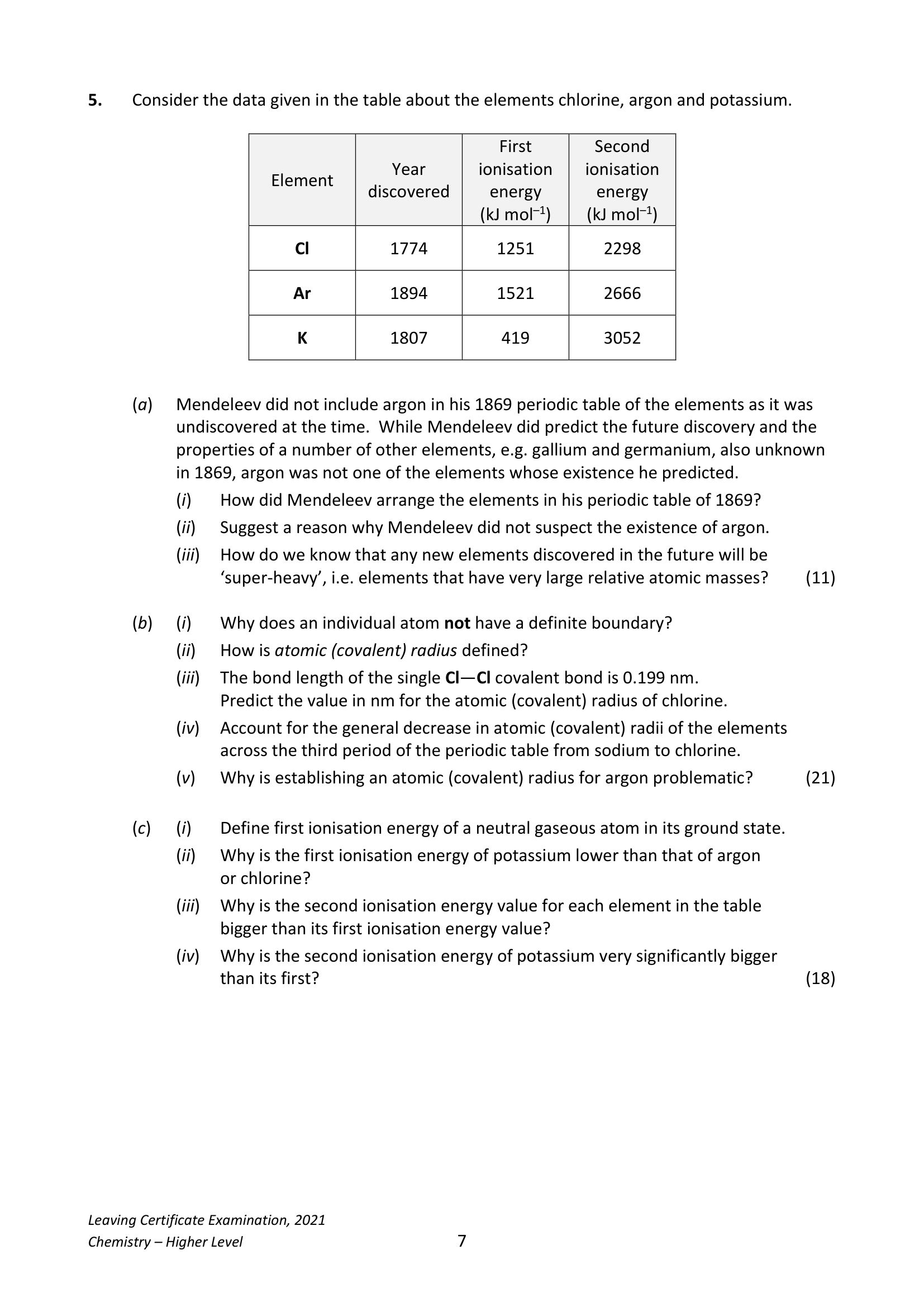 2021 Q5 question
