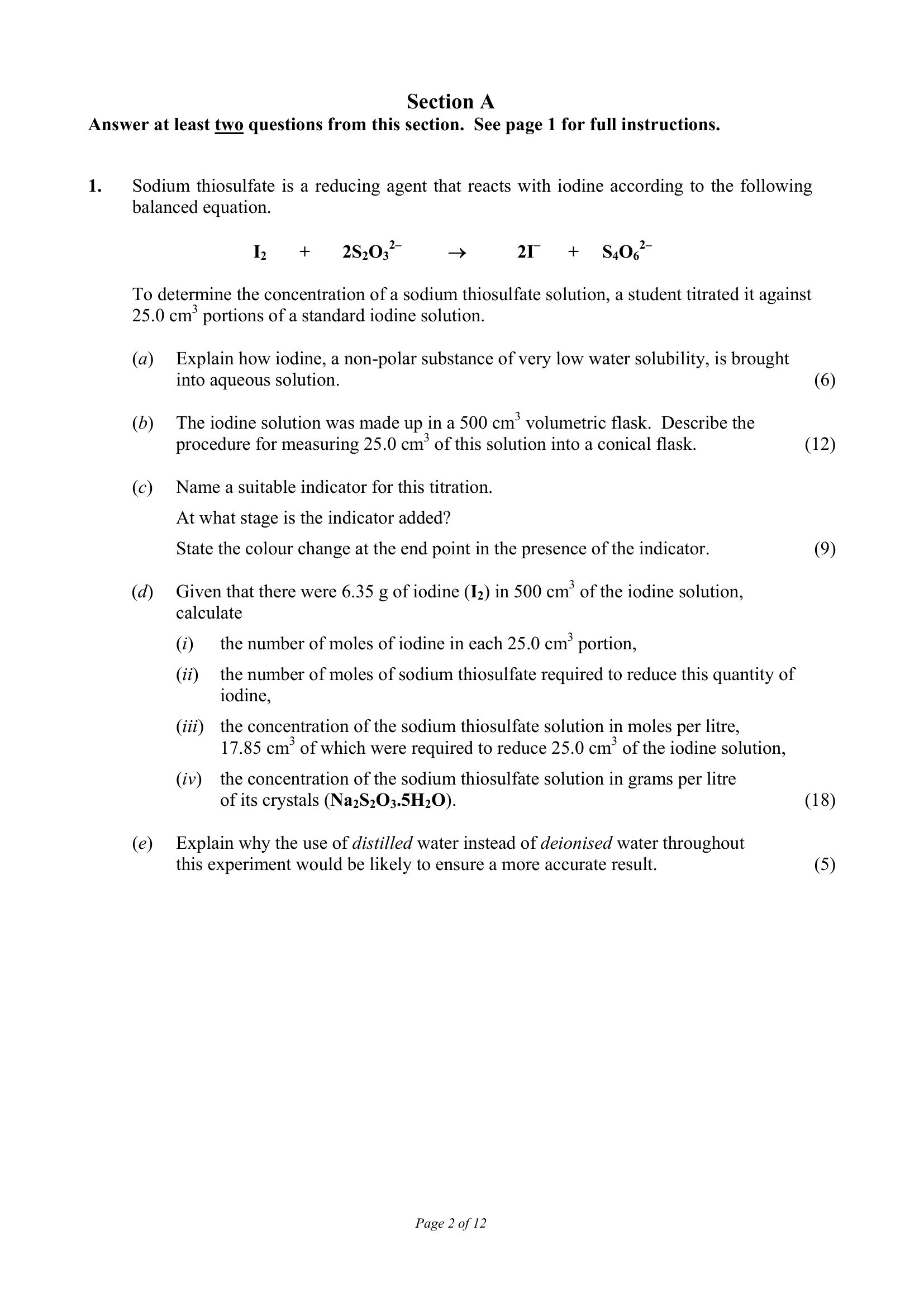 2015 Q1 question