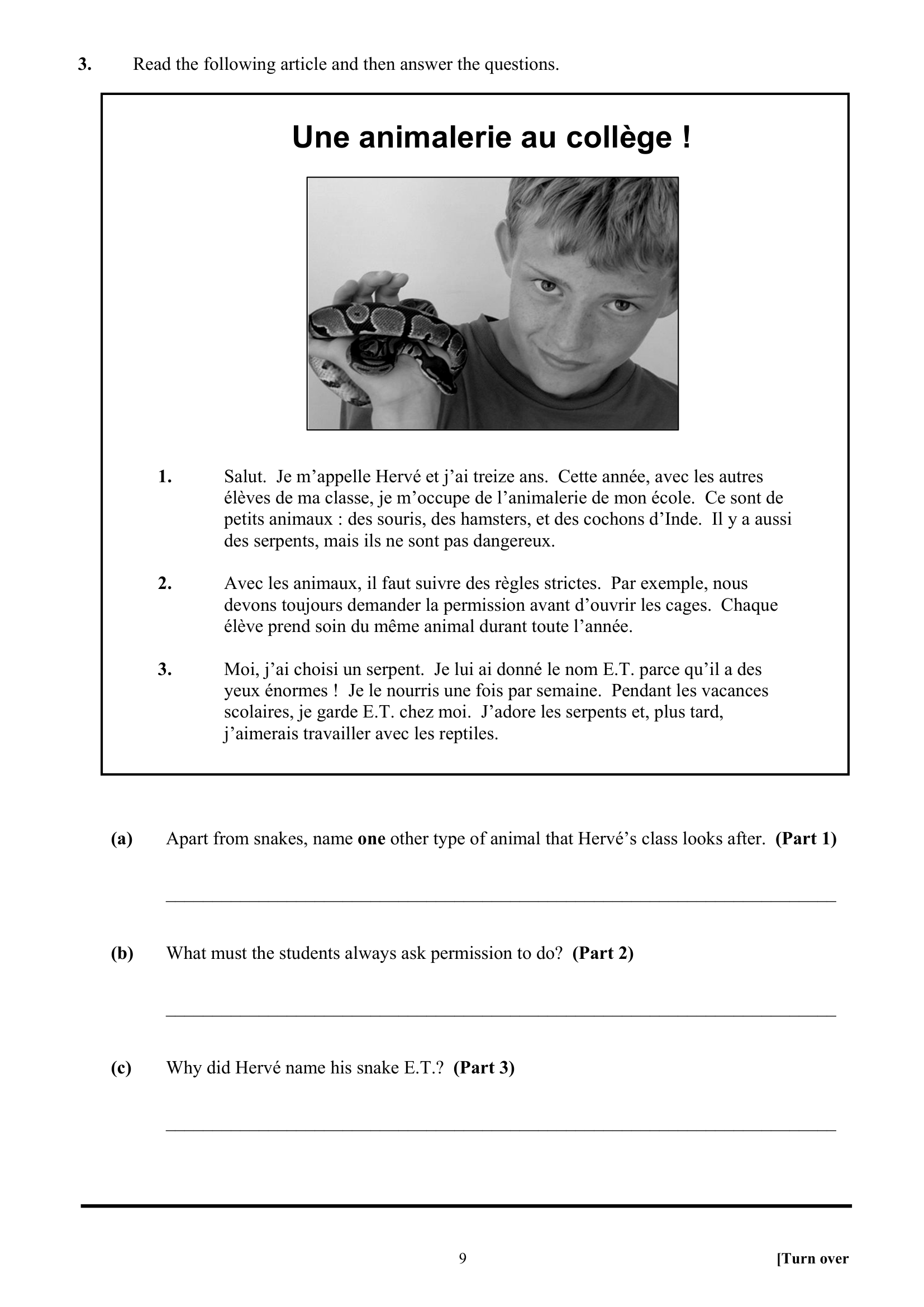 2016 Q3 question