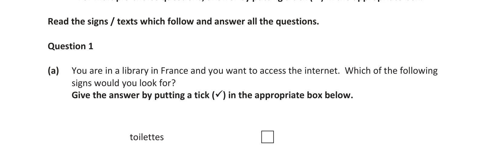 2019 Q1 question