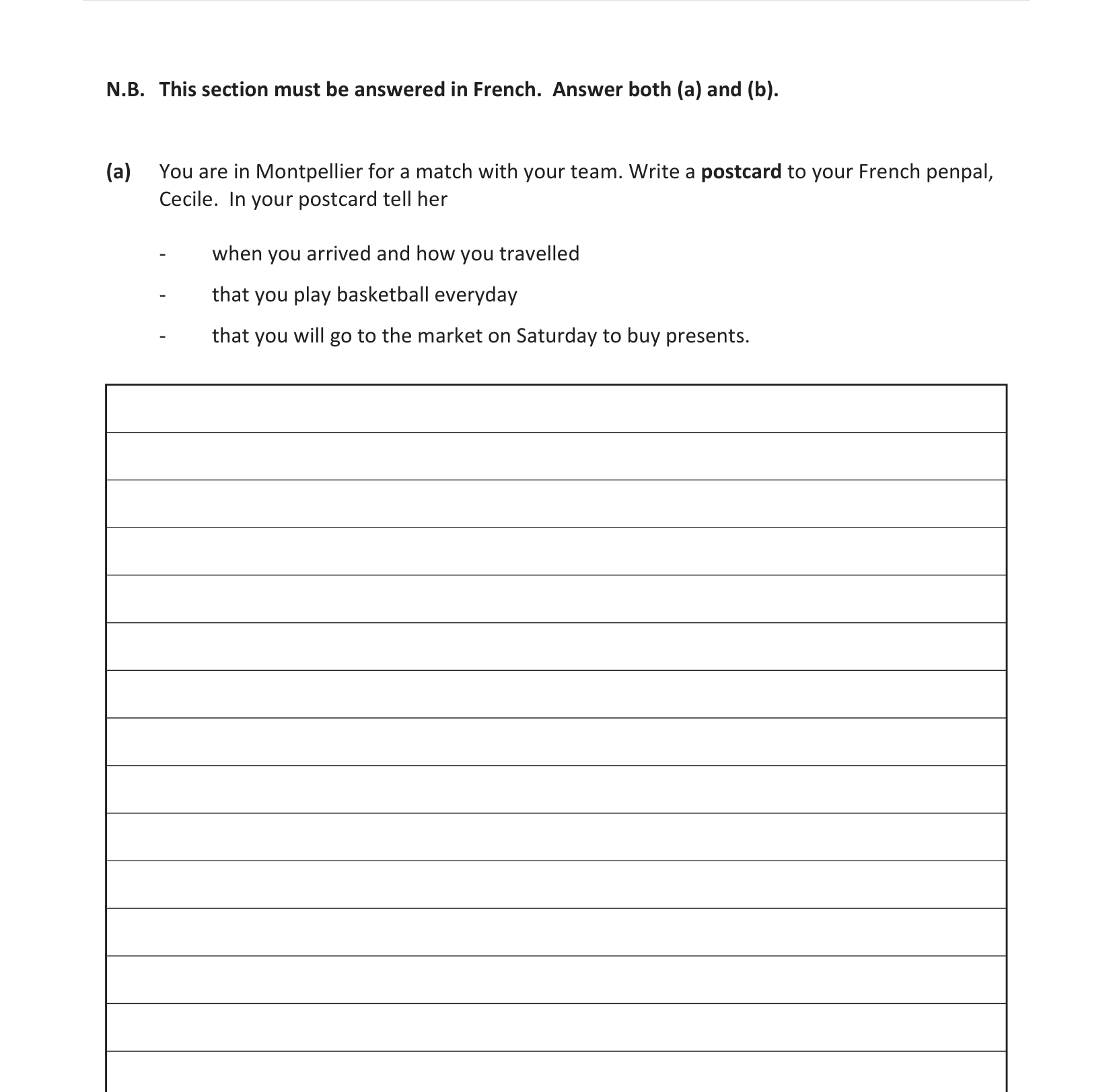 2019 Q1 question