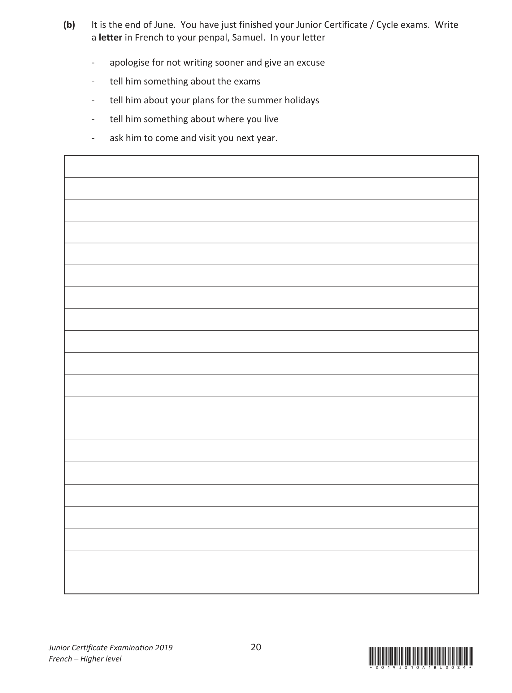 2019 Q2 question