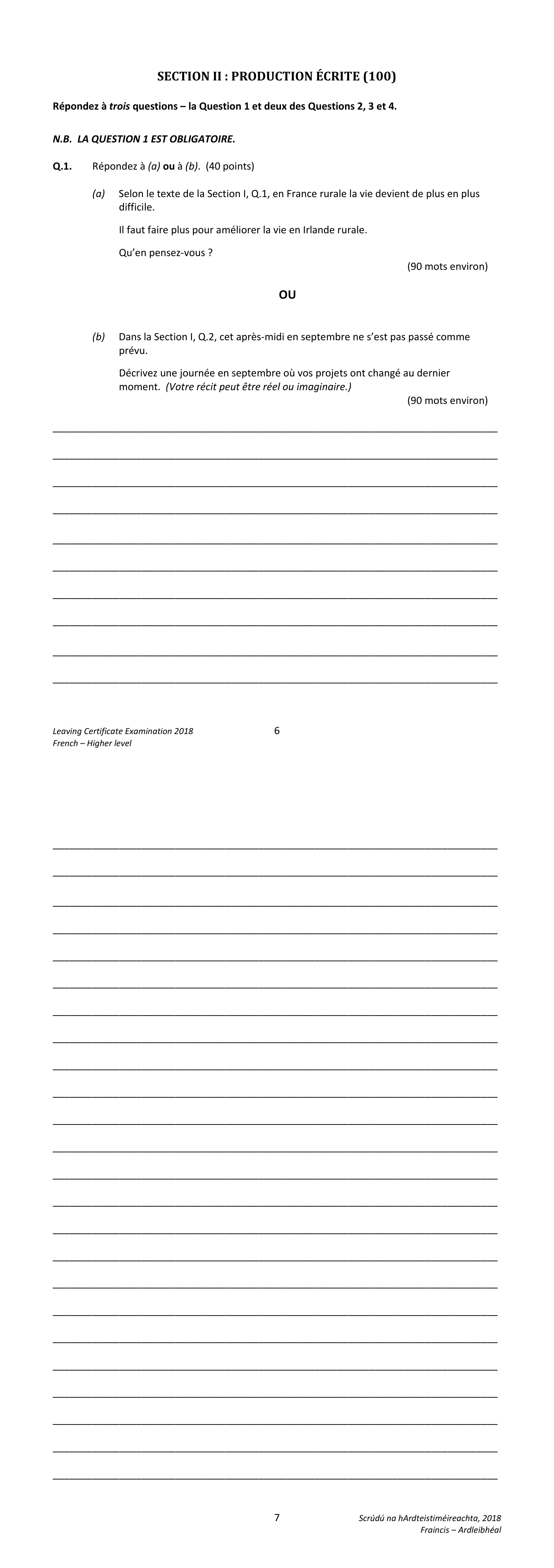 2018 Q3 question