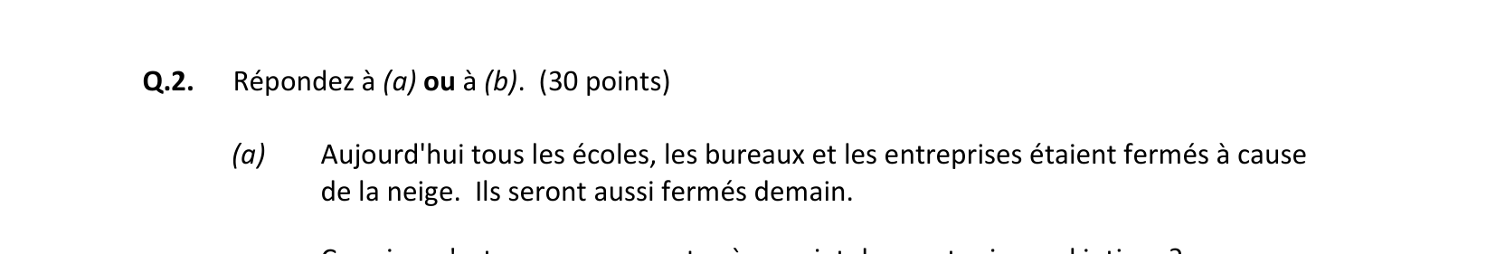 2018 Q4 question