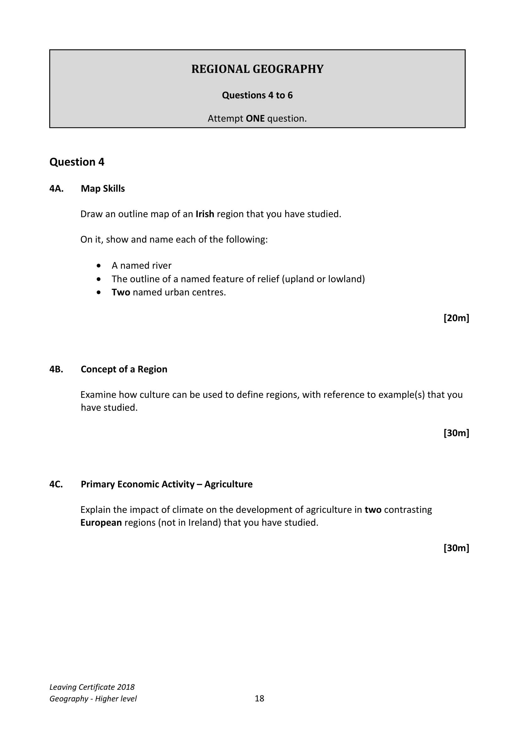 2018 Q4 question