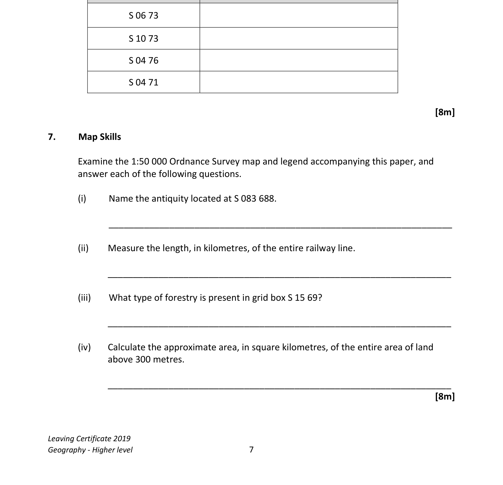 2019 Q7 question