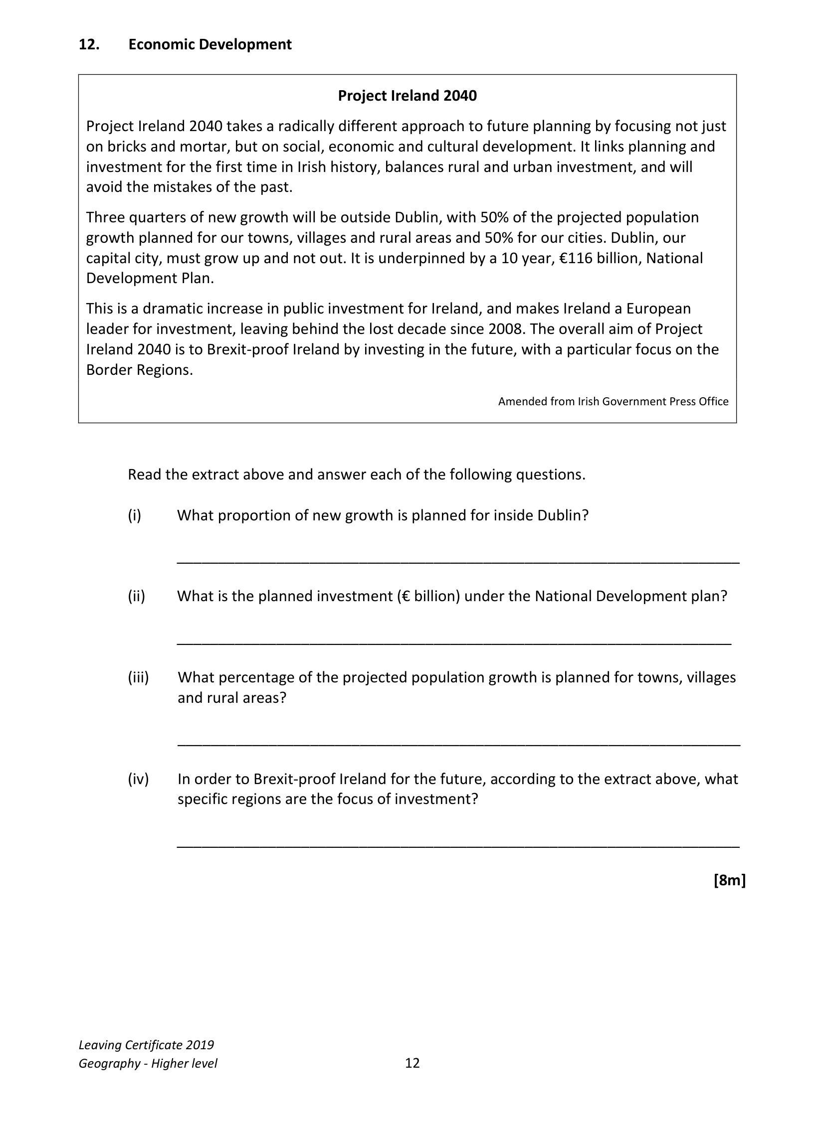 2019 Q12 question