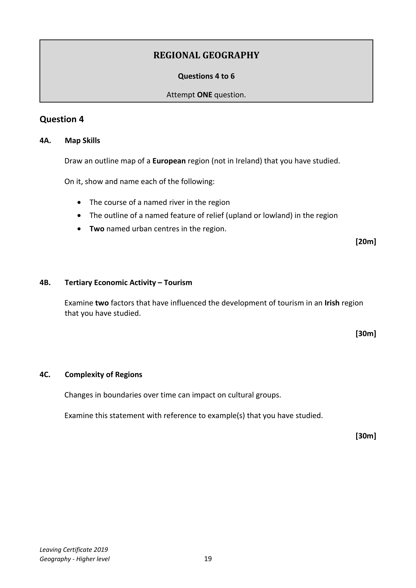 2019 Q4 question