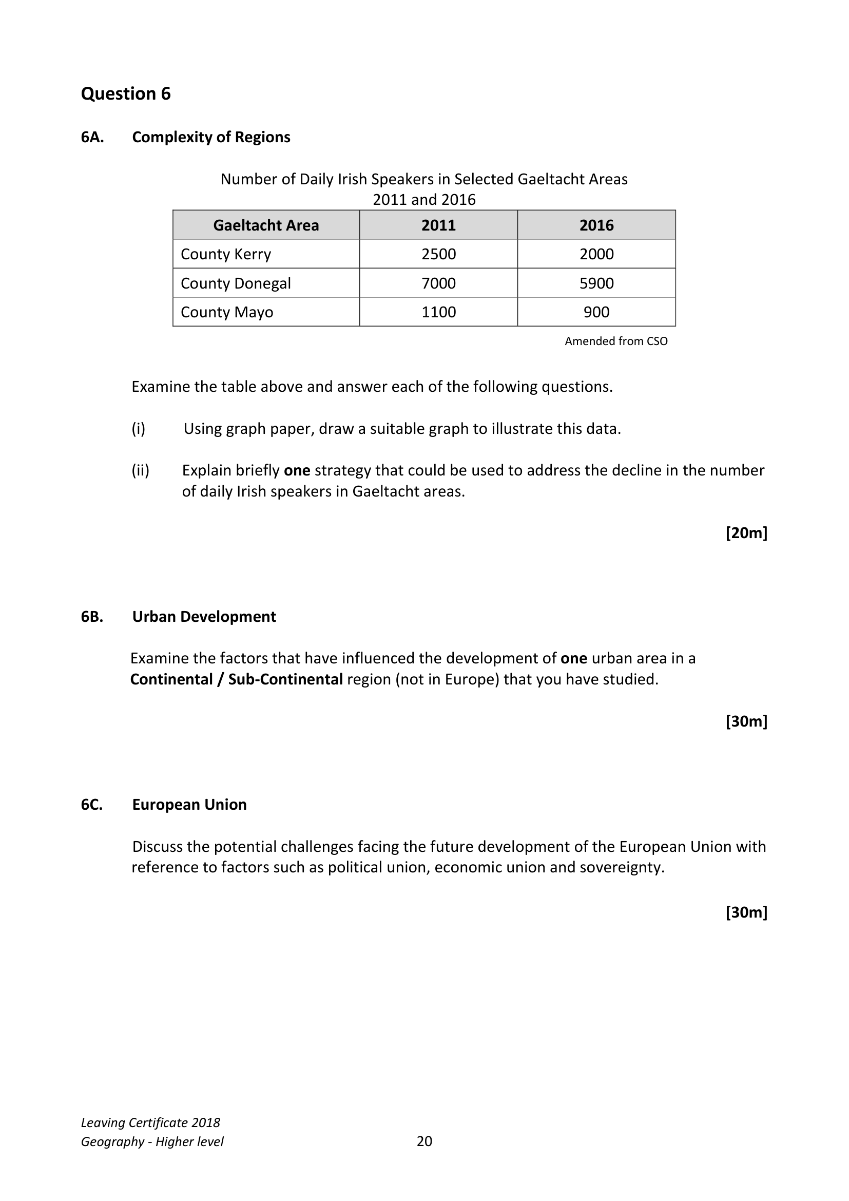 2018 Q6 question