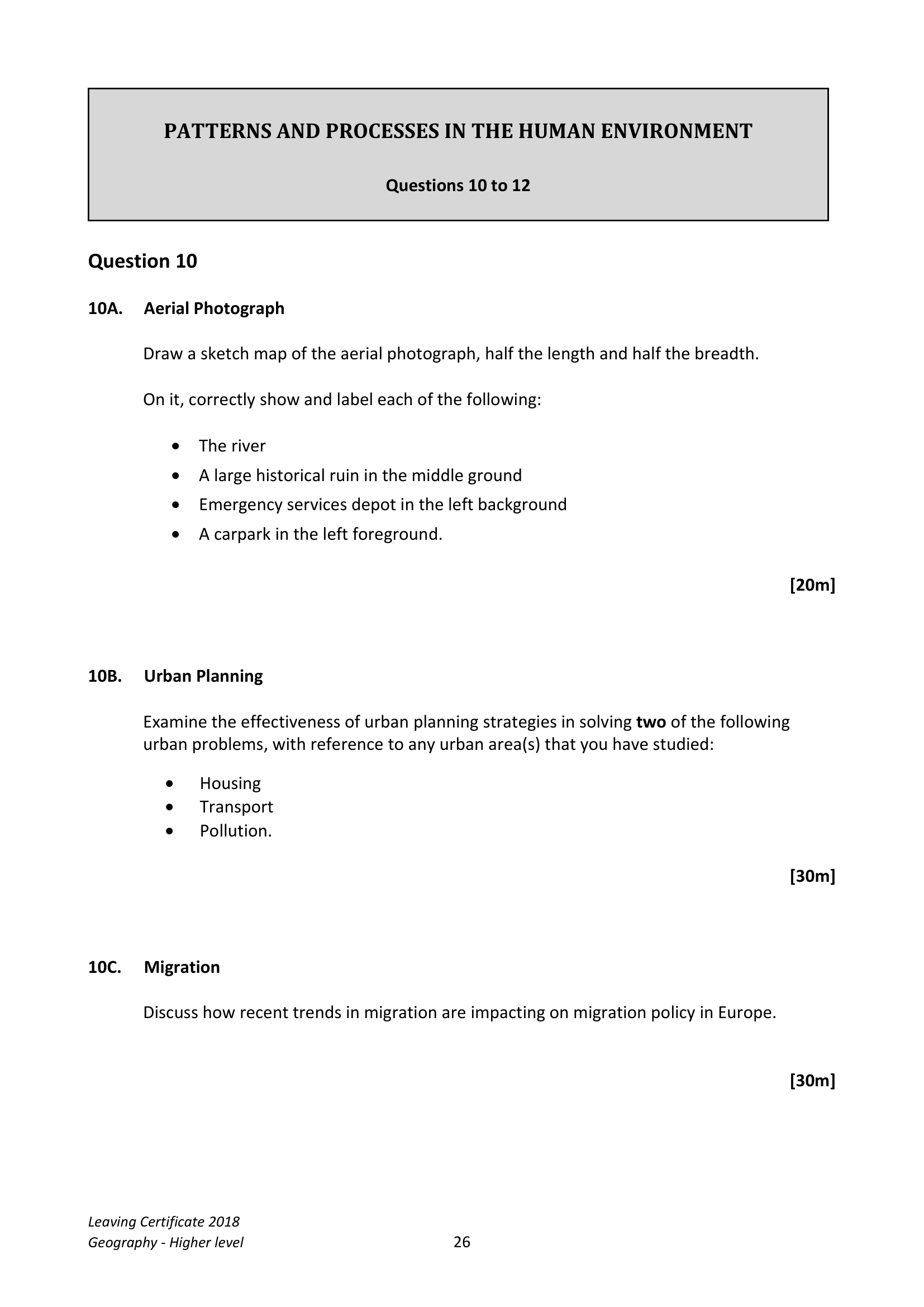 2018 Q10 question