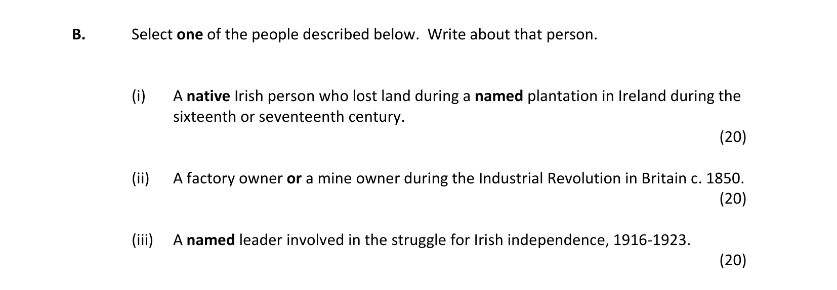 2019 Q4 question