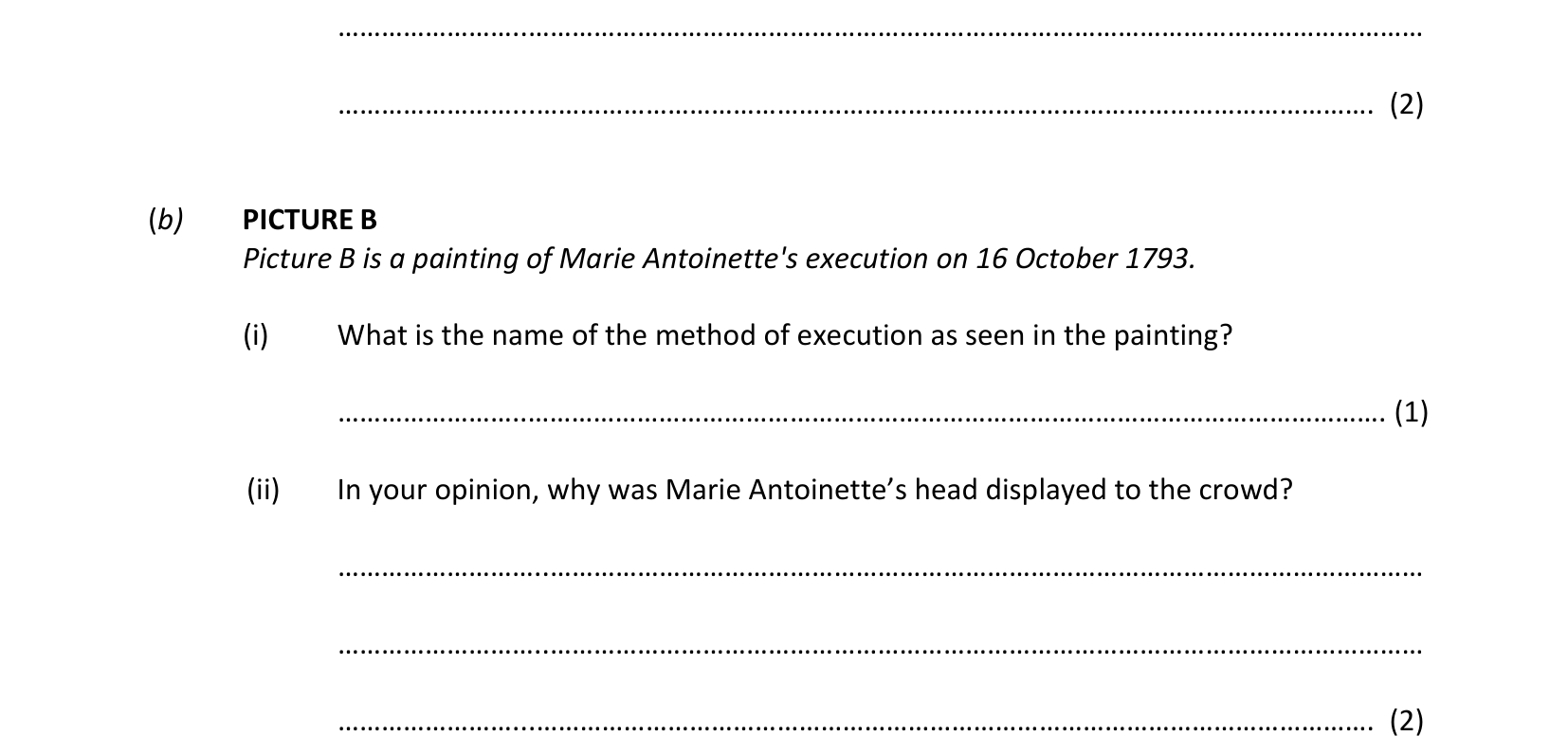 2019 Q1 question