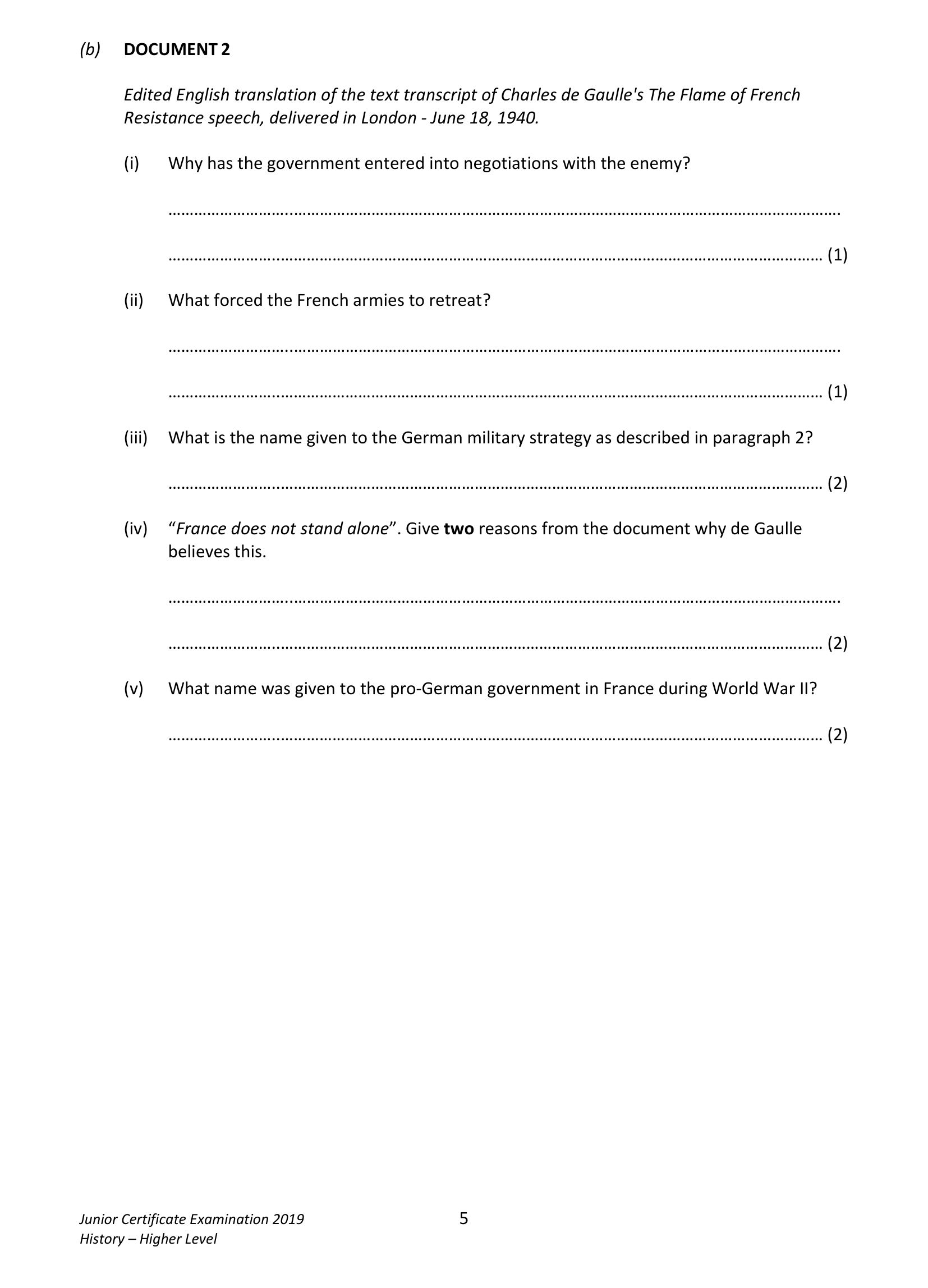 2019 Q2 question