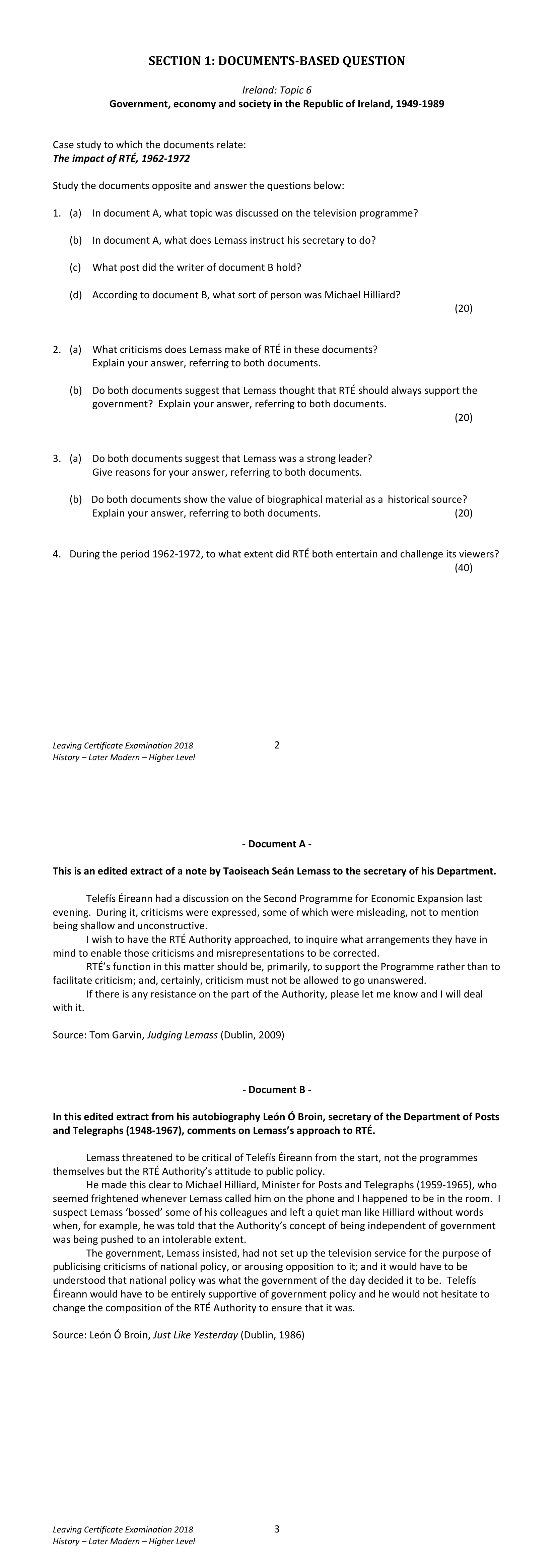 2018 Q1 question
