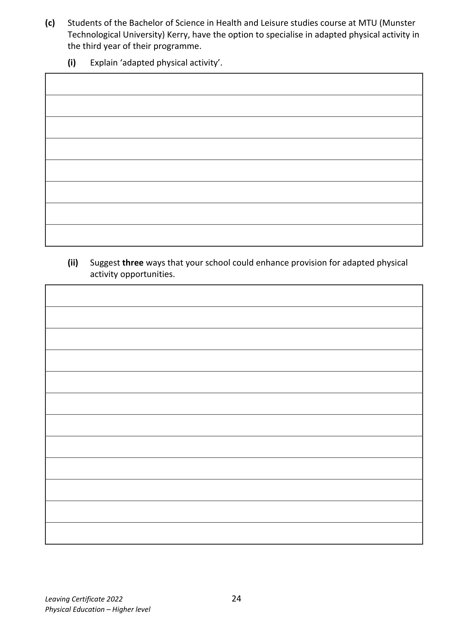 2022 Q14 question