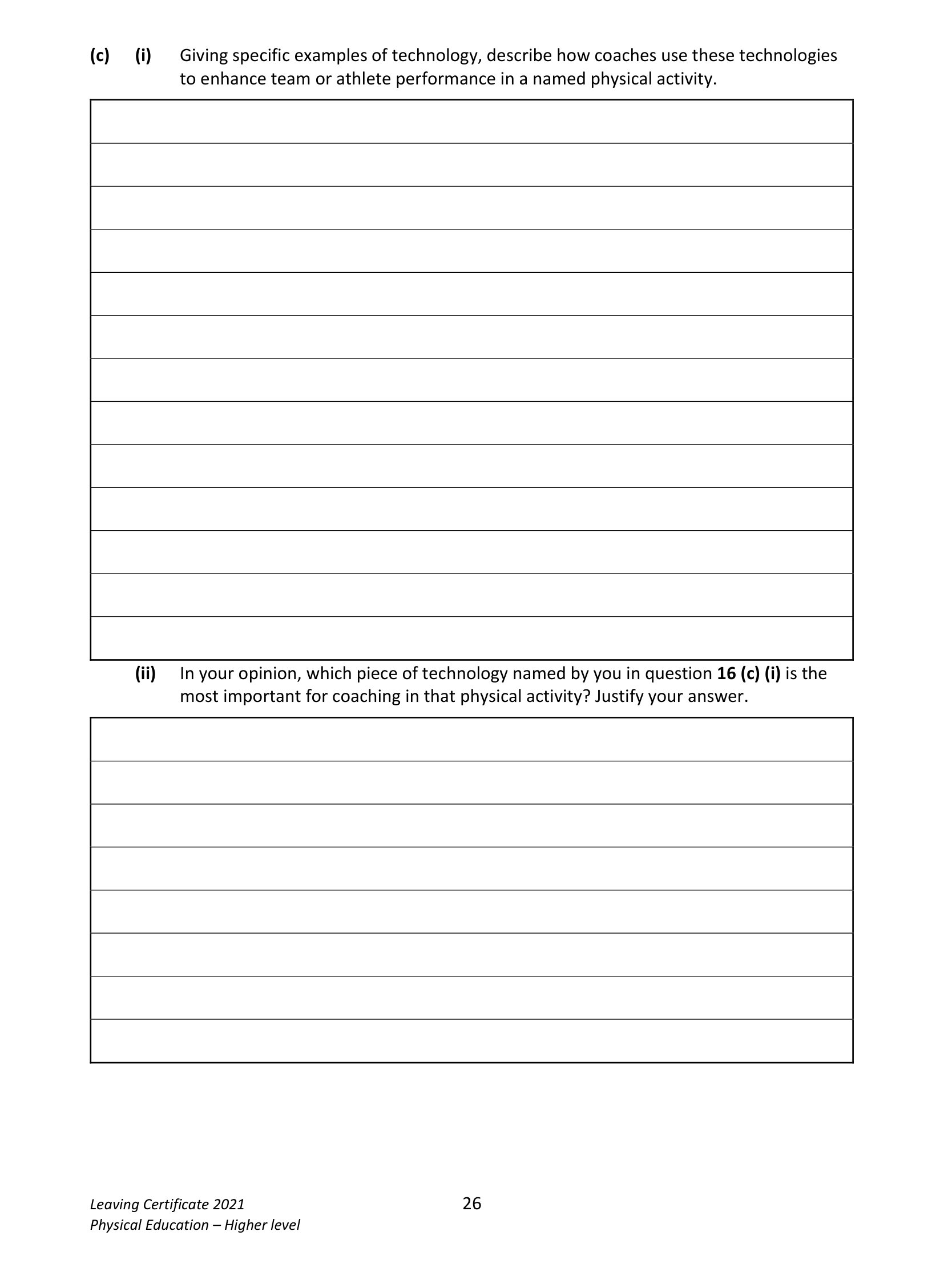 2021 Q16 question