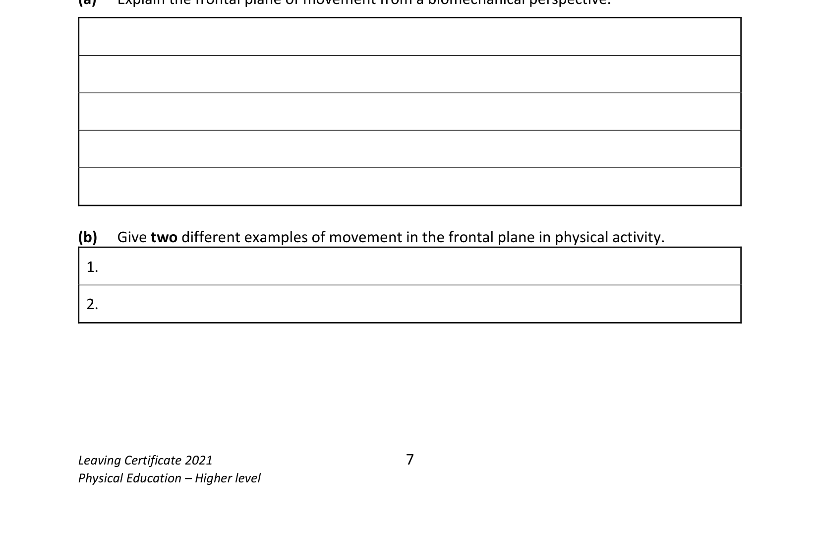 2021 Q7 question
