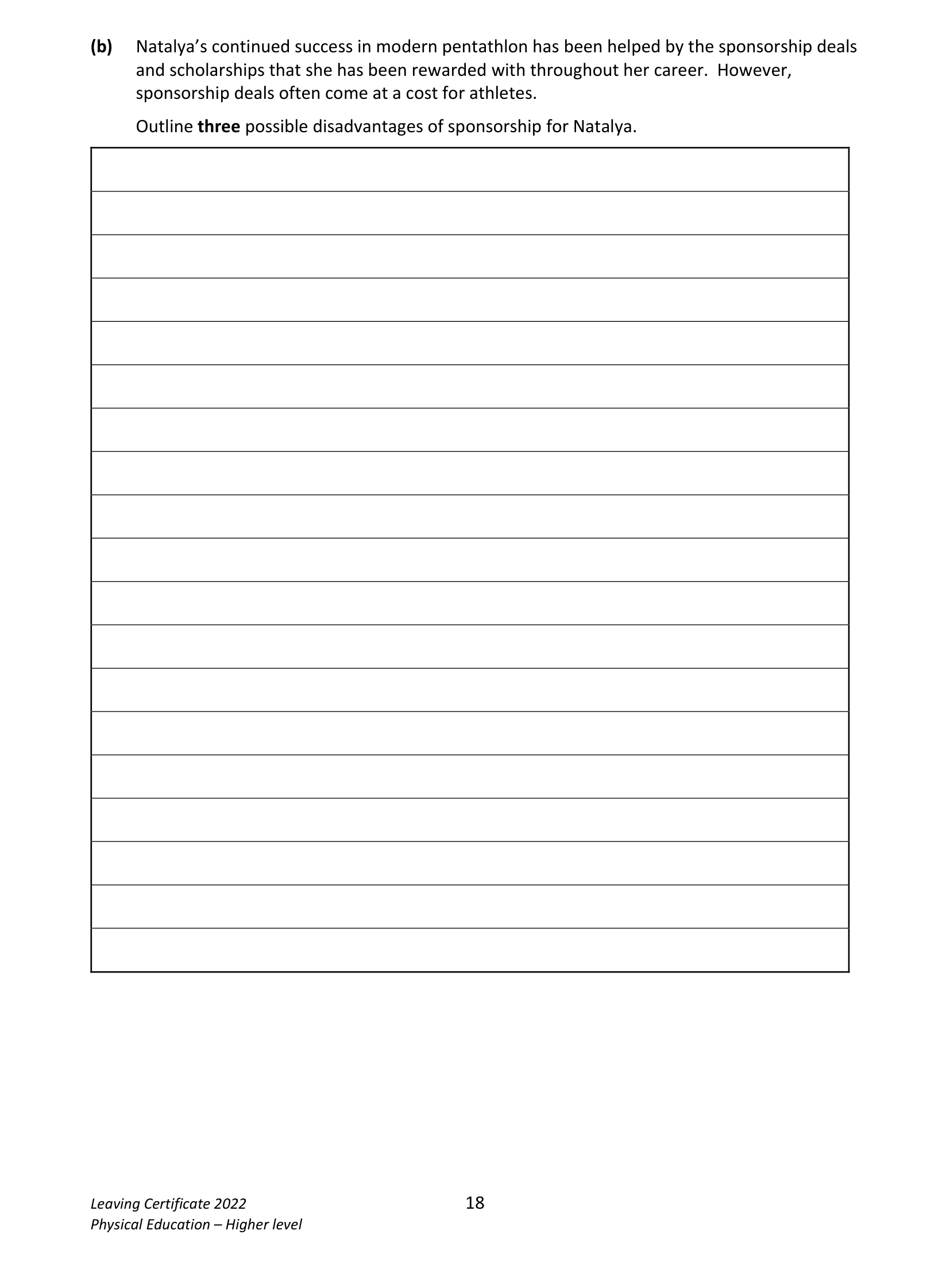 2022 Q13 question