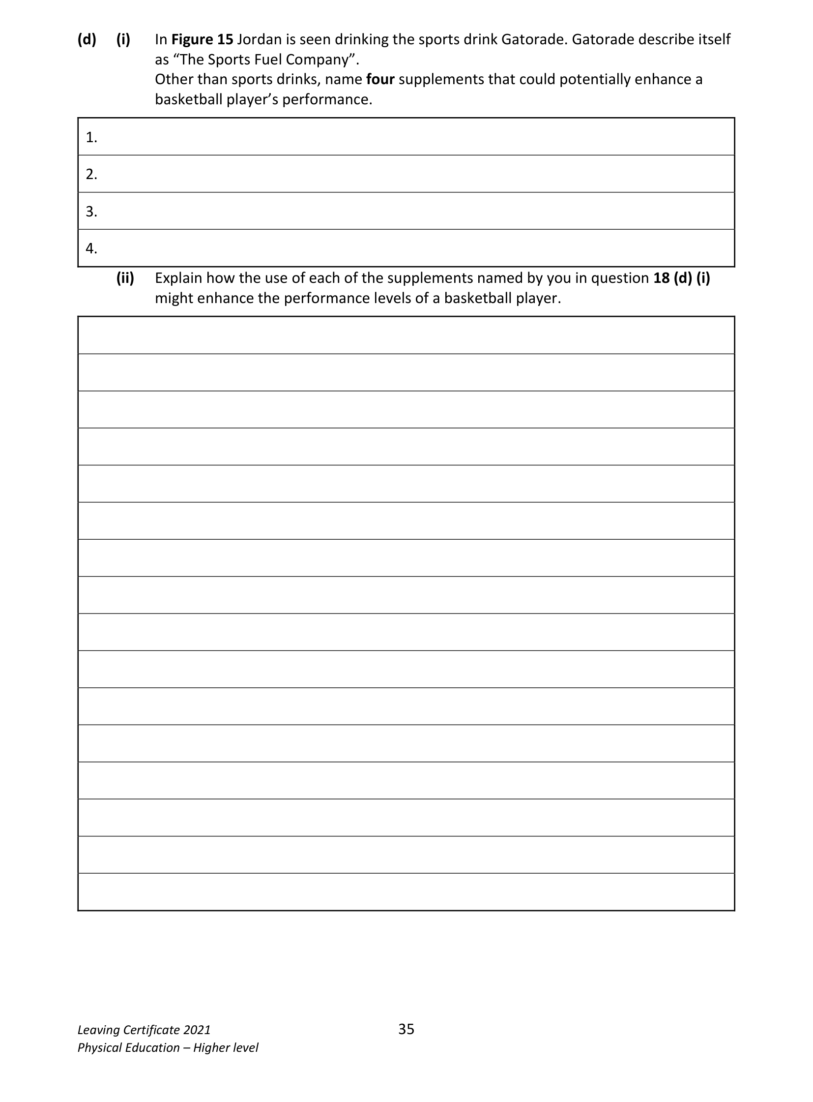 2021 Q18 question