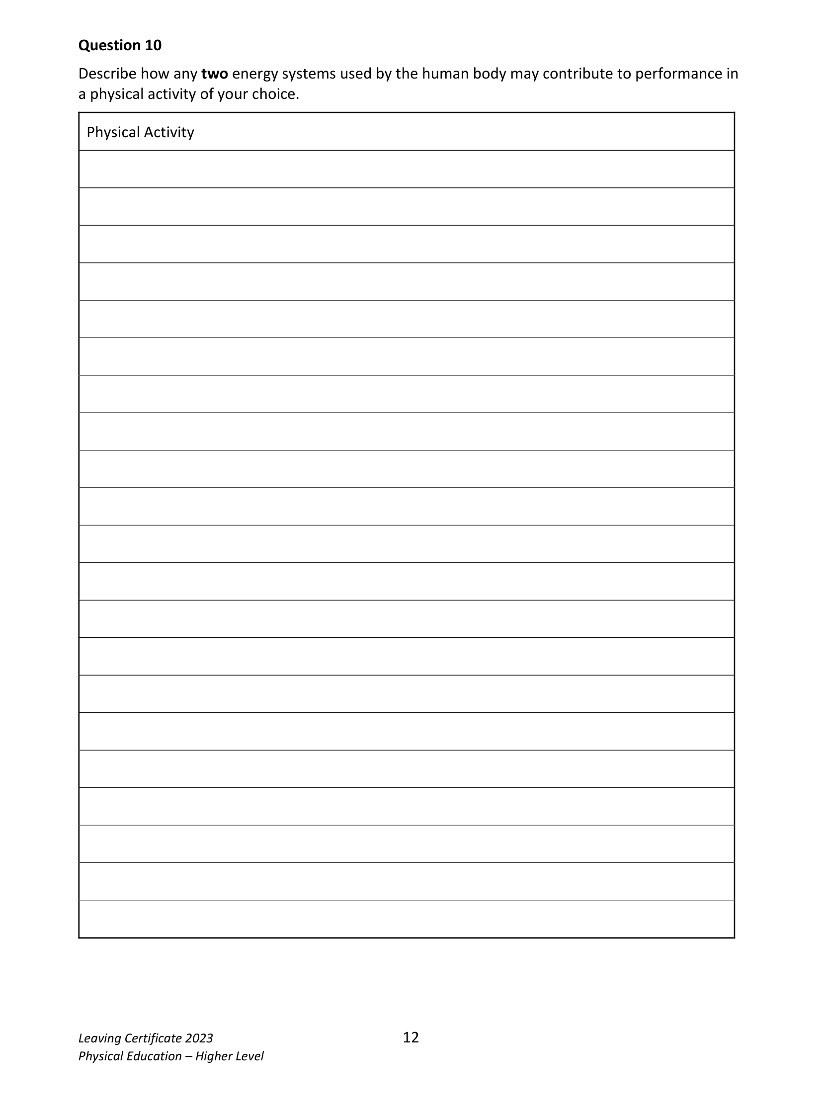 2023 Q10 question
